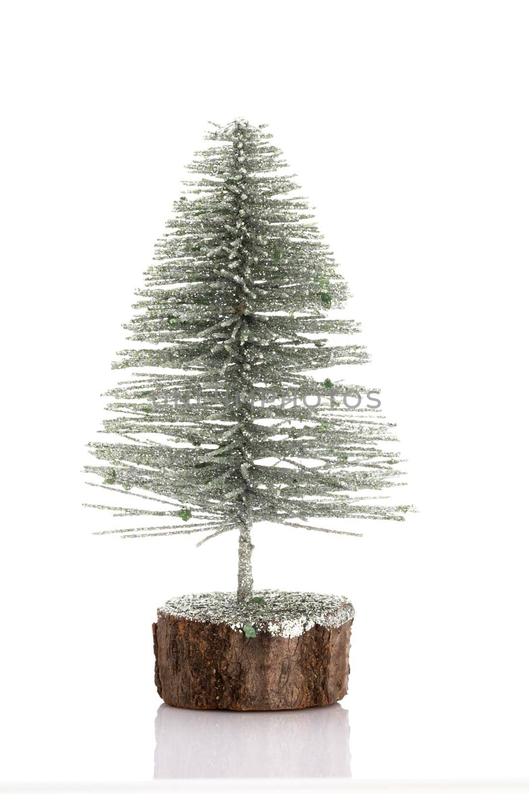 Christmas tree isolated on a white background. by gitusik