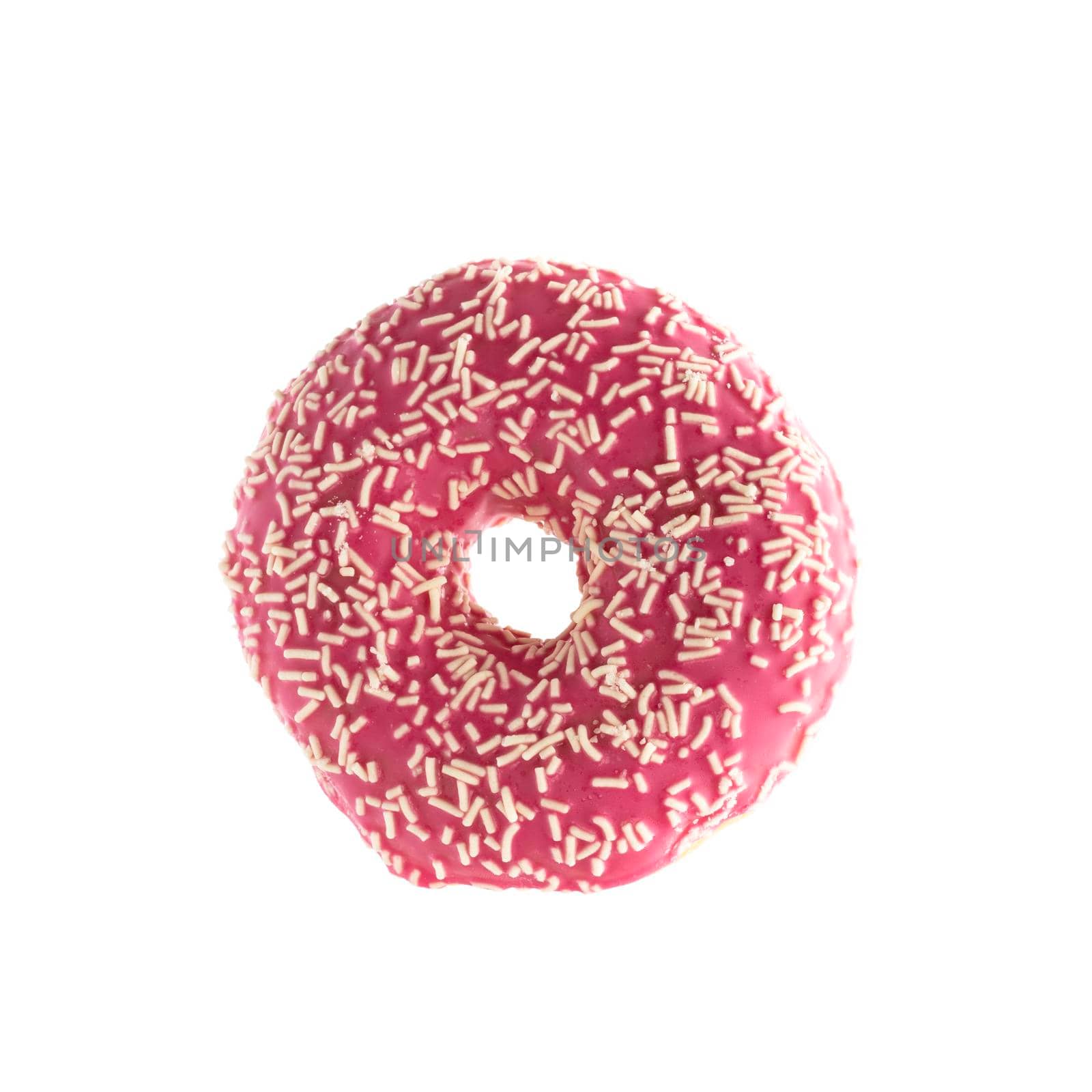 Donut isolated on a white background.