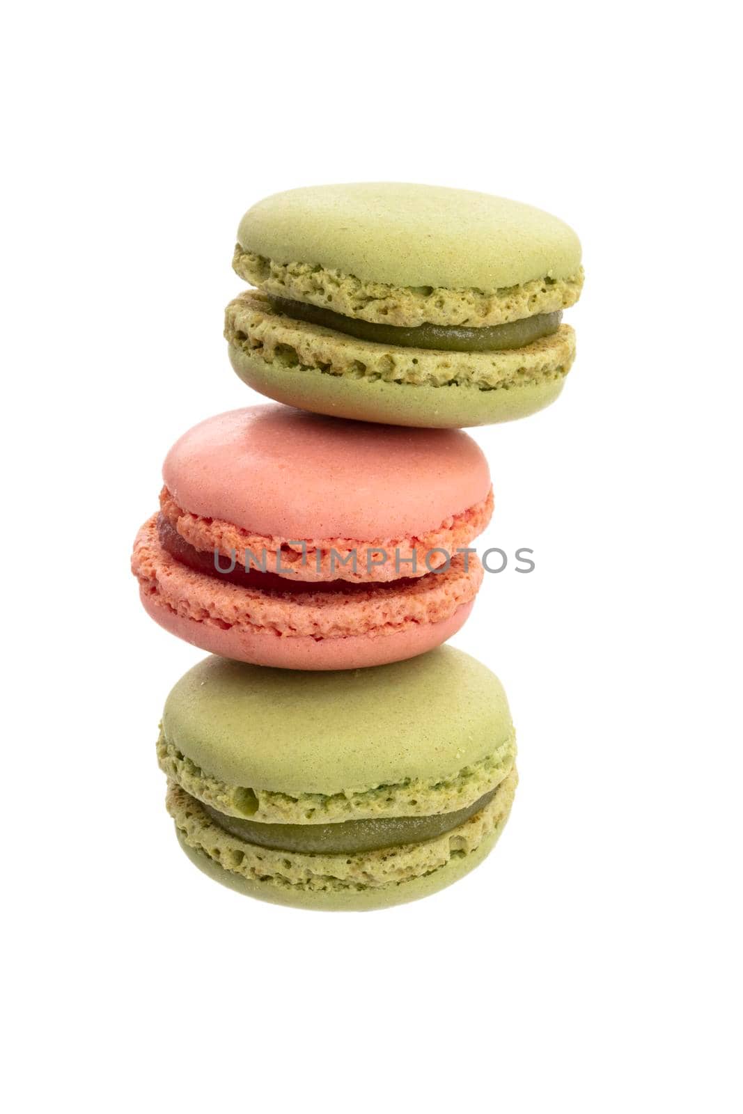 Macaroon isolated on a white background.