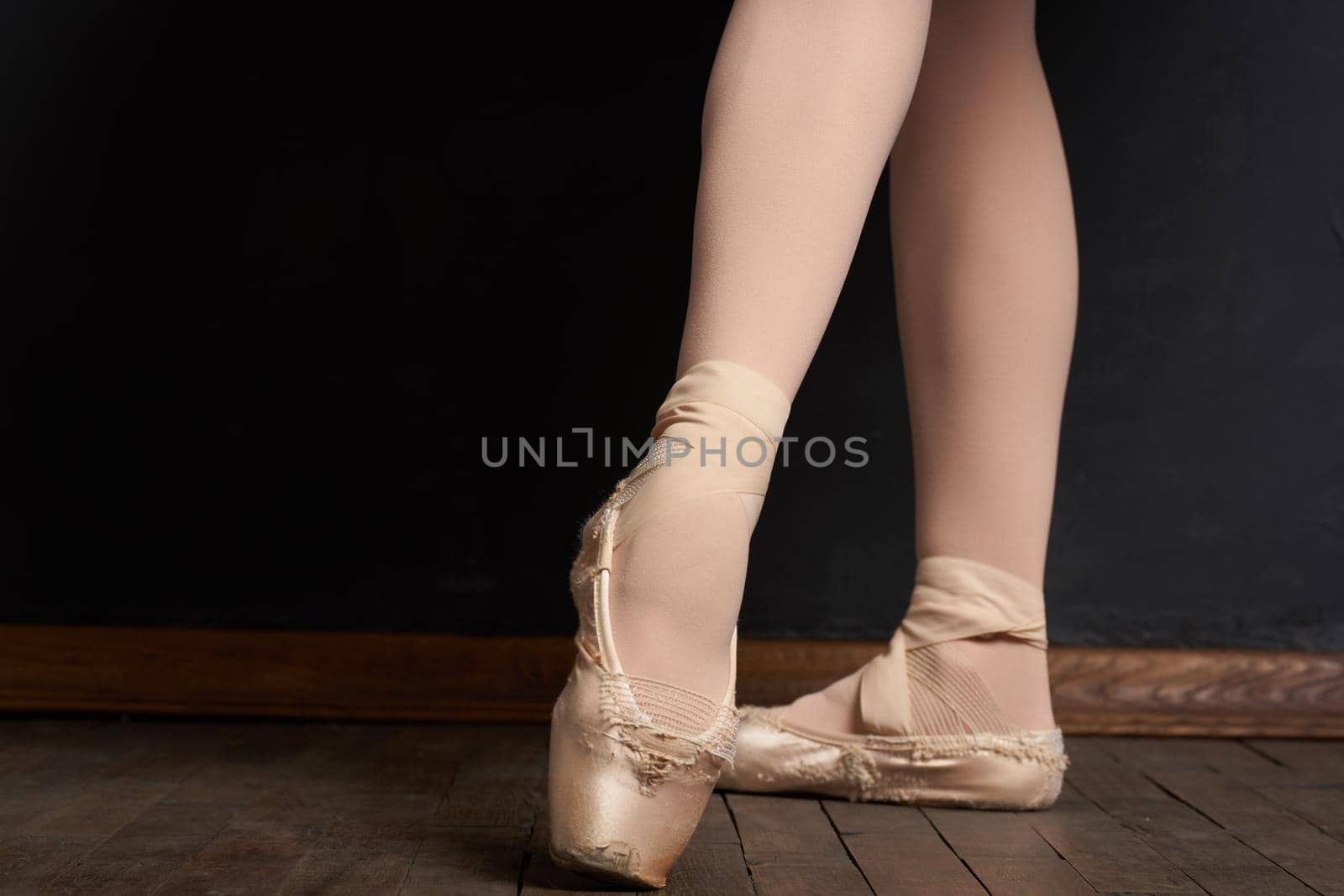 ballerina legs exercise performance classical style close-up by Vichizh