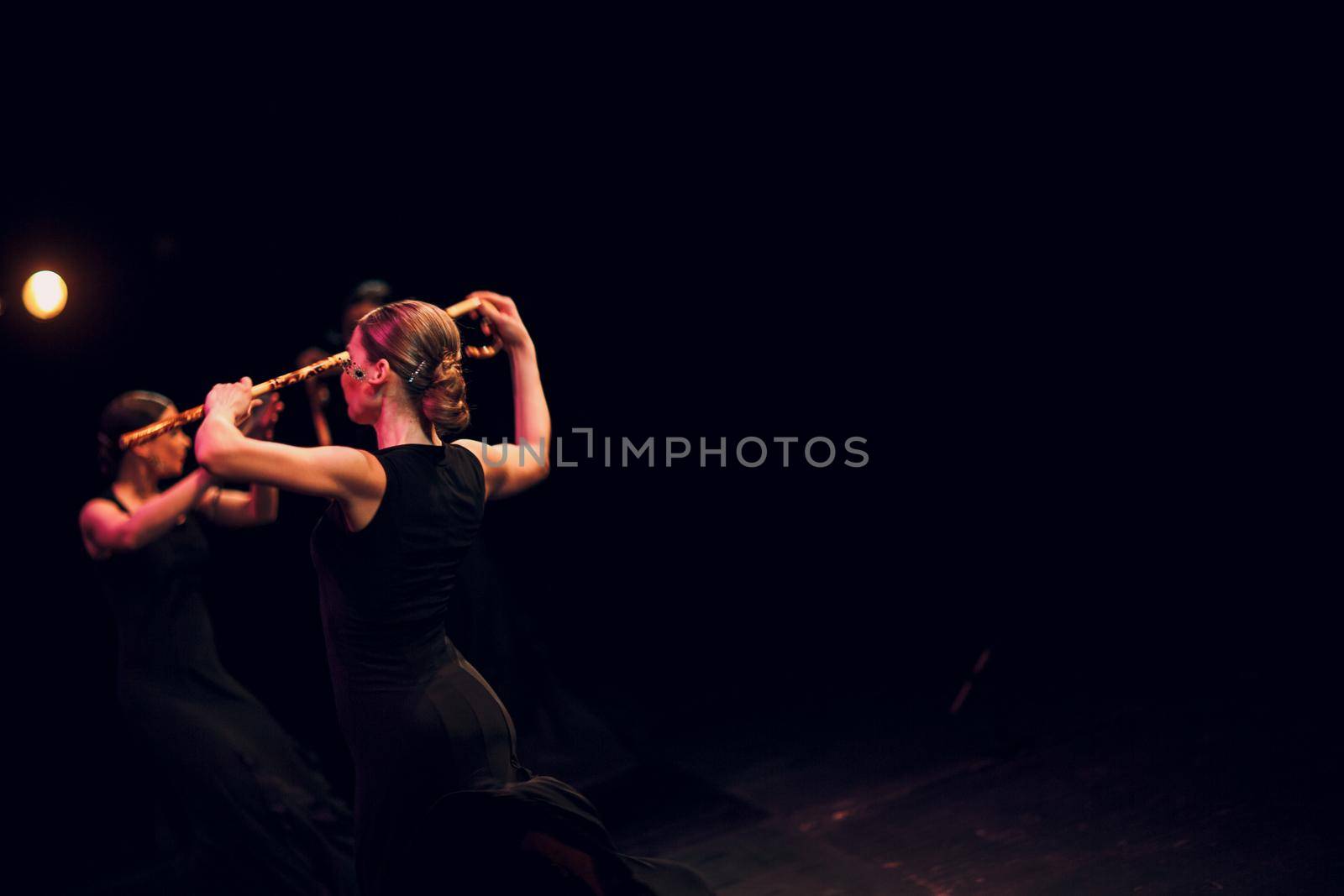 Flamenco. Performance on stage.