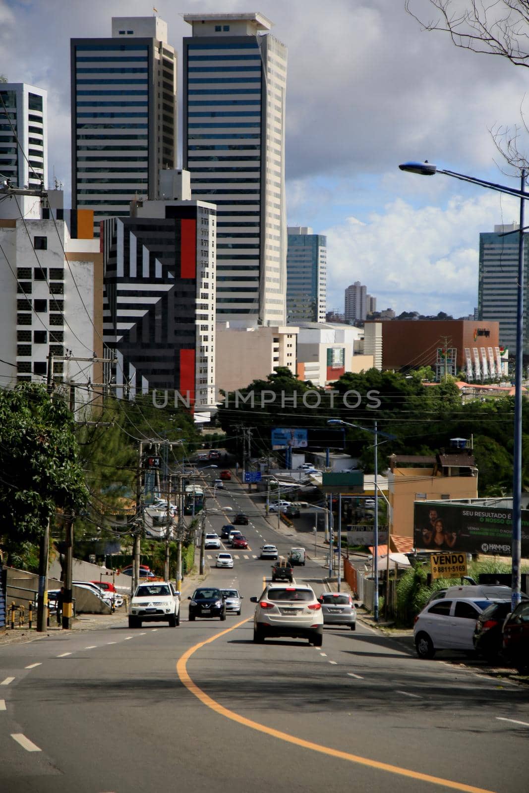 salvador, bahia, brazil - july 20, 2021: facade of residential building in the district of Stiep in the city of Salvador.