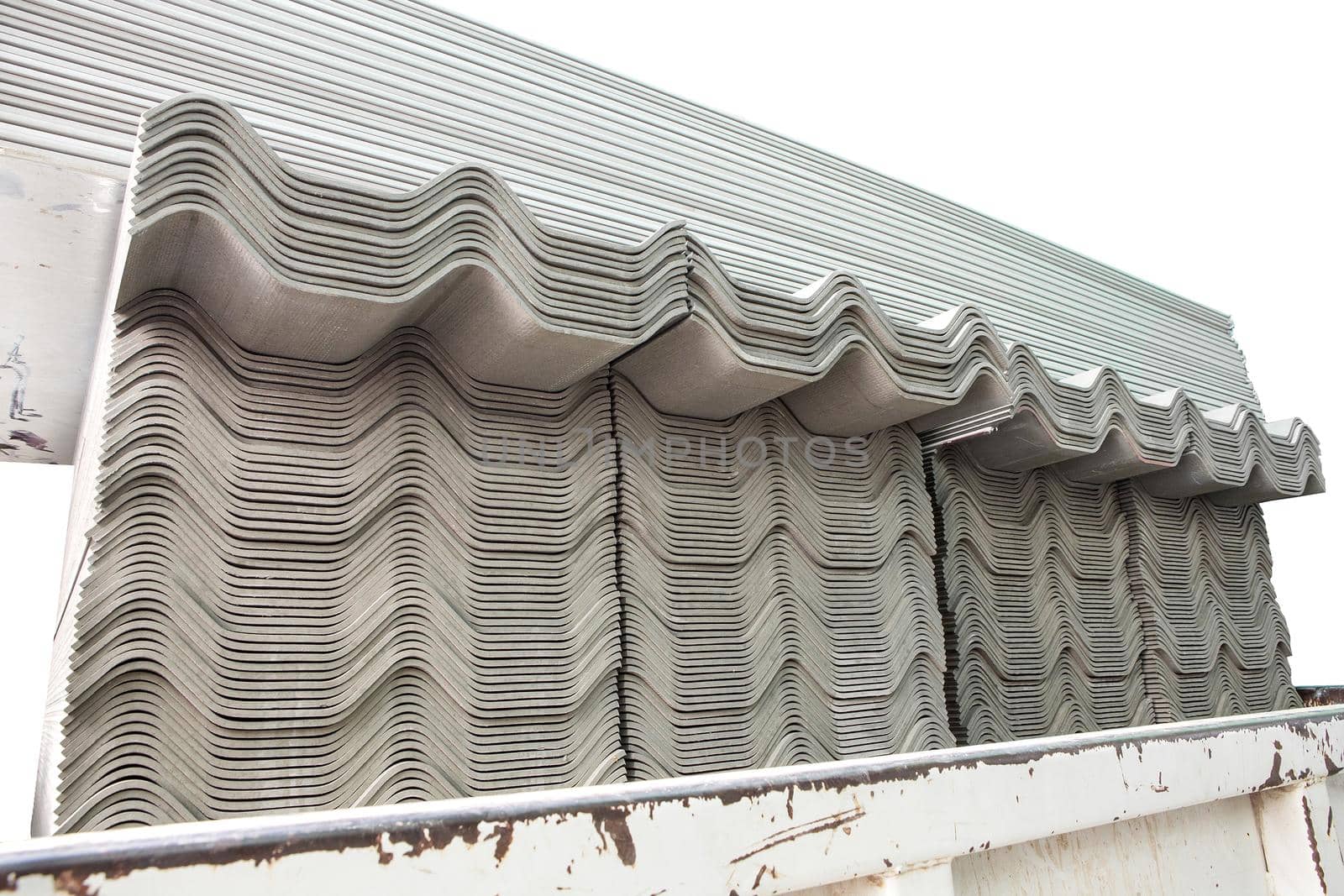 Roof Tiles in Material Store by titipong