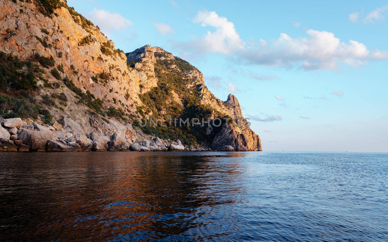Beautiful sunset in the sea for a background