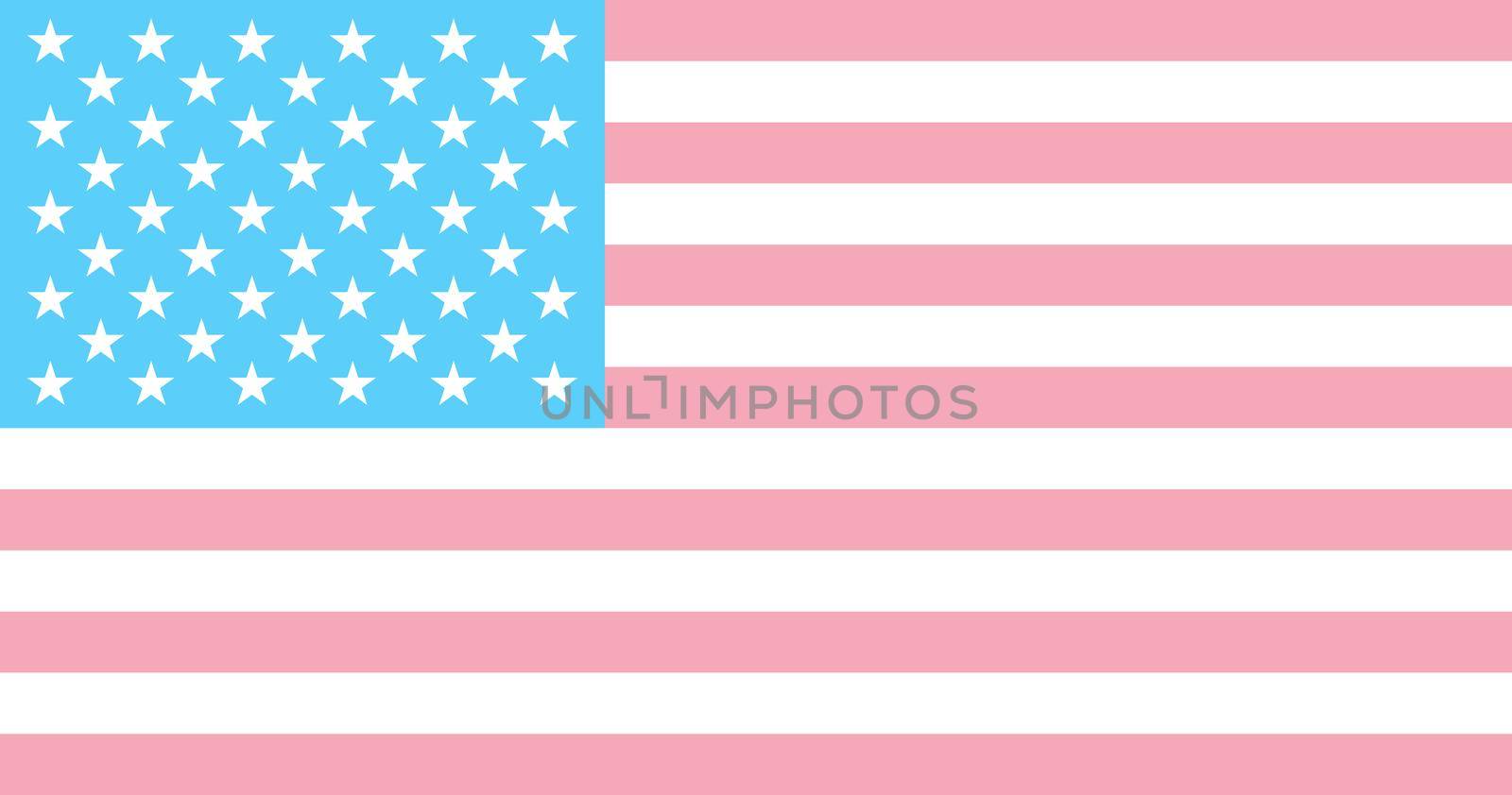 Top view of flag of Trans, United States, no flagpole. Plane design, layout. Flag background. Freedom and love concept. Pride month. activism, community and freedom by ErmolenkoMaxim