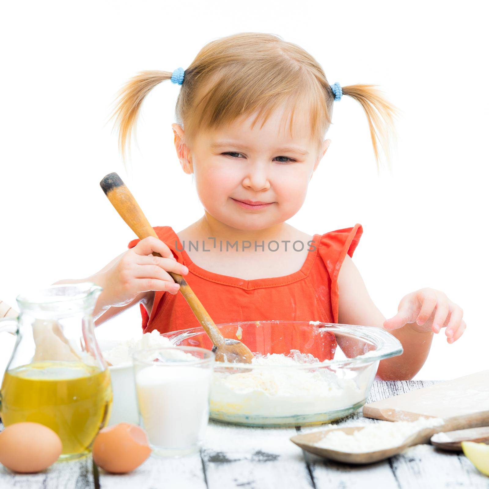 baby girl baking by GekaSkr