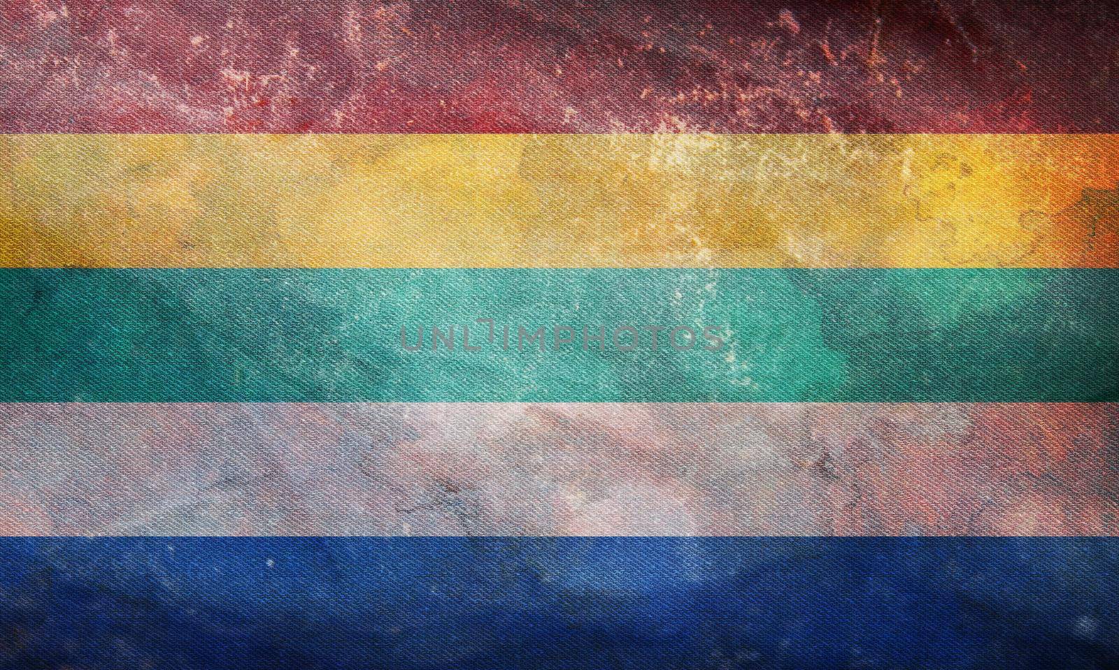 Top view of retro flag of Boys Love with grunge texture, no flagpole. Plane design, layout. Flag background. Freedom and love concept. Pride month. activism, community and freedom by ErmolenkoMaxim