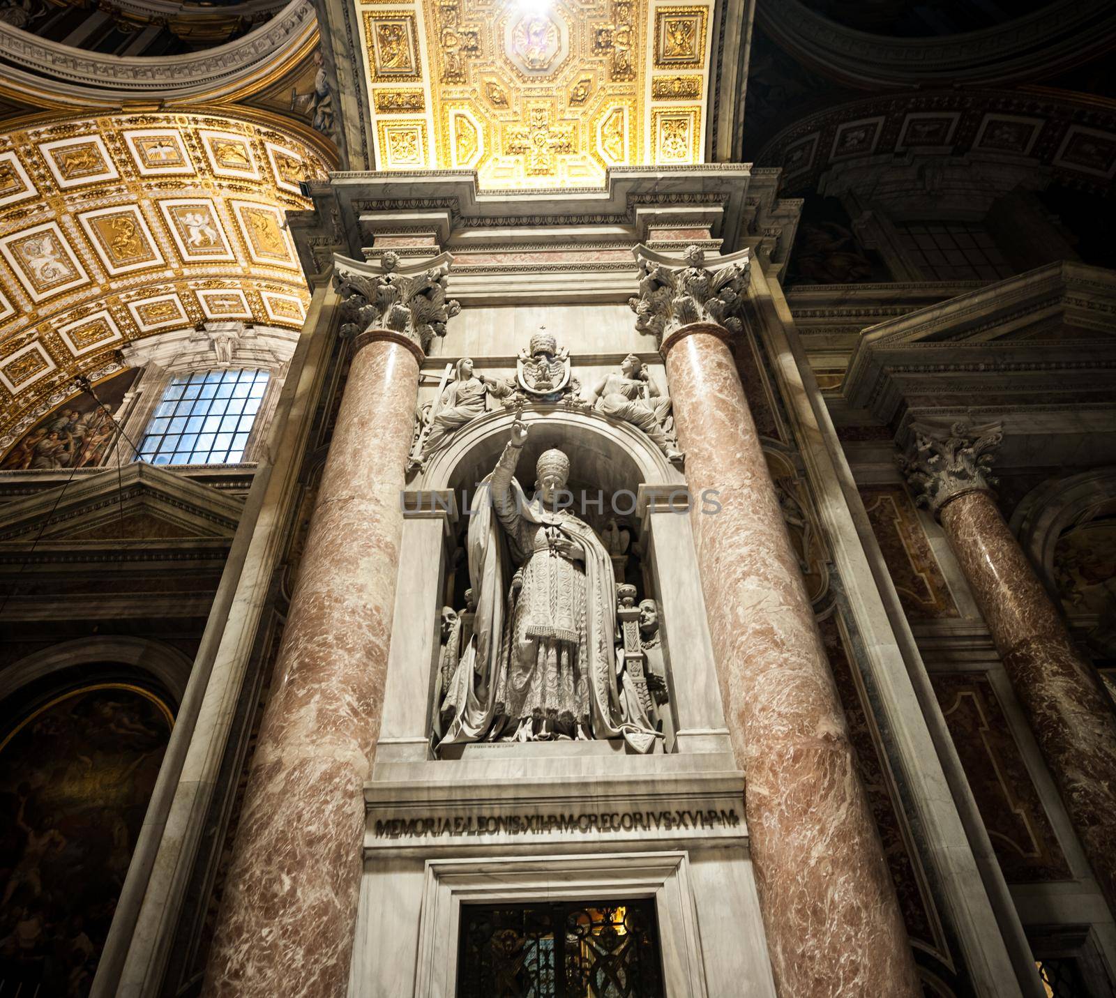 interior St. Peter's Basilica in Vatican