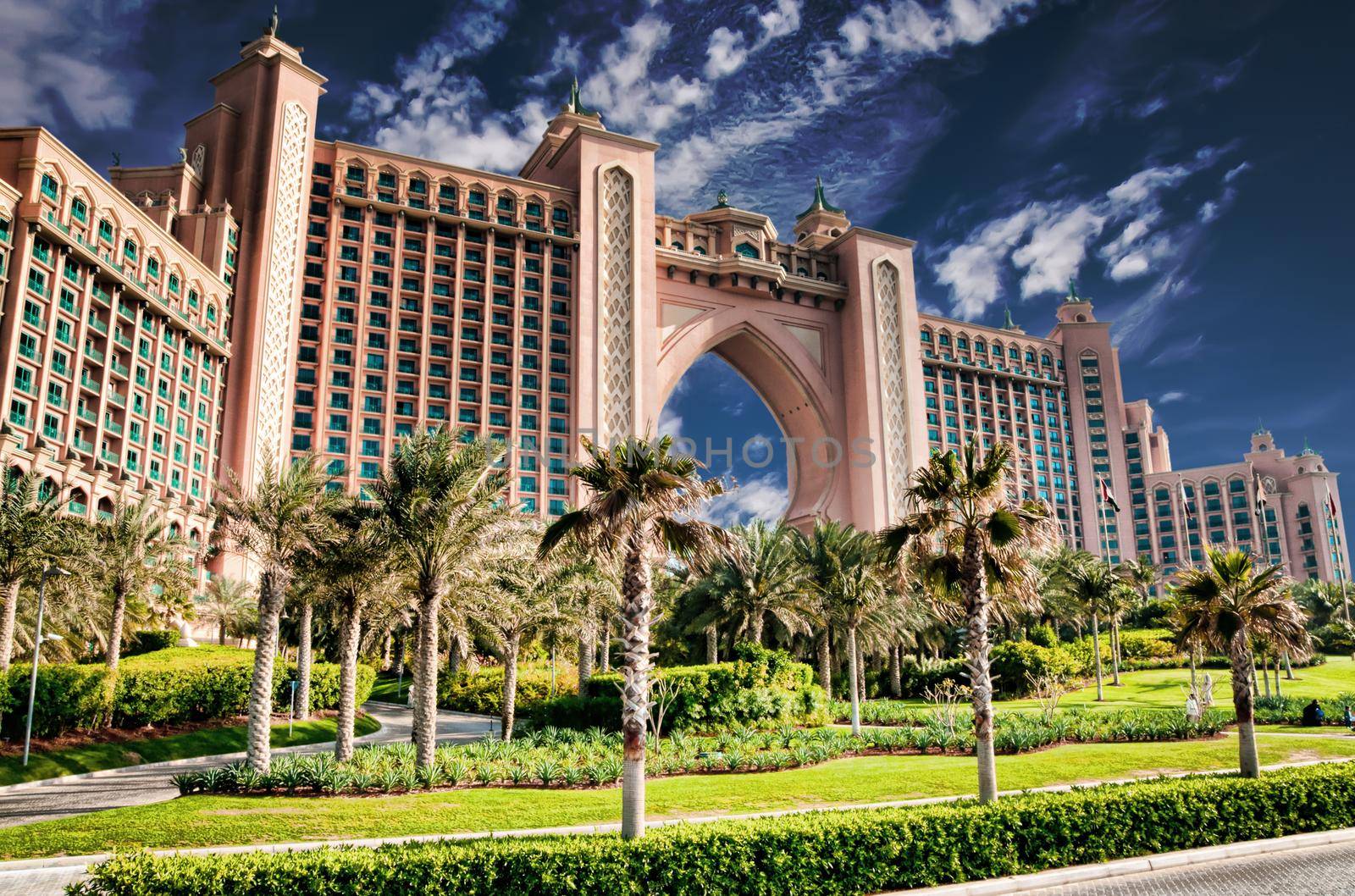 Dubai, United Arab Emirates - January 15: Atlantis, the Palm hotel in Dubai, UAE on January 31, 2012. Hotel with a total of 1539 rooms.