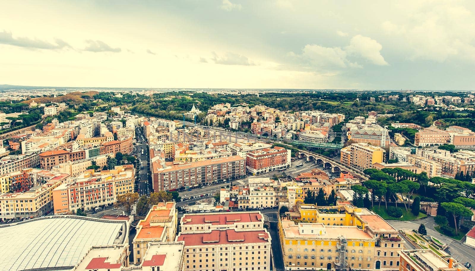 Saint Peter Square and Saint Peter Basilica, Vatican City, Rome, Italy