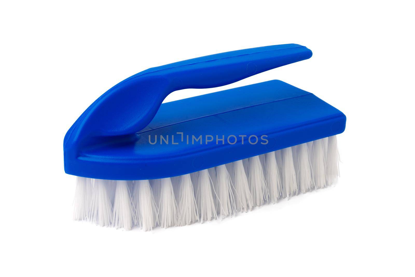 Cleaning brush isolated on a white background, close up