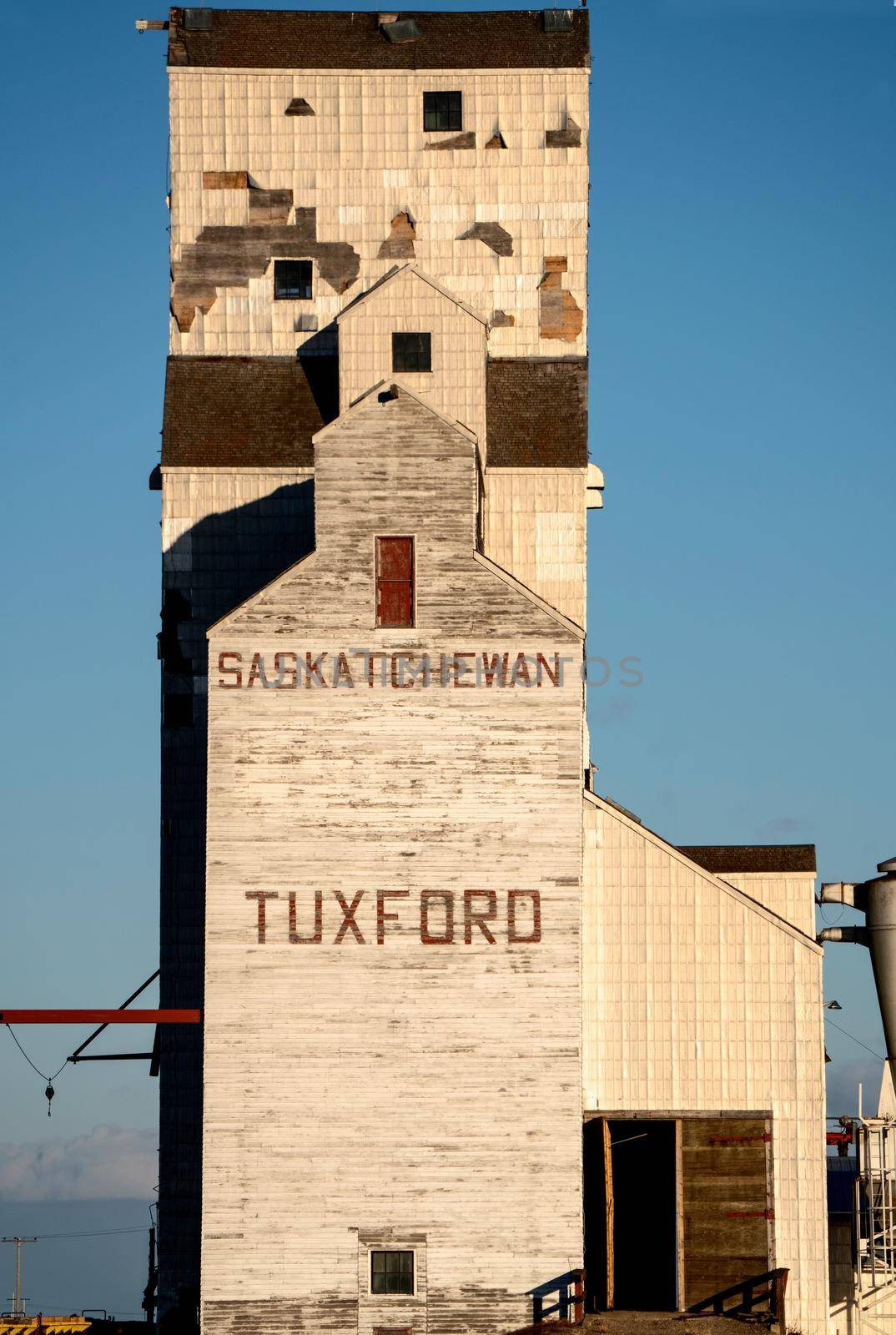Delapitated Grain Elevator Tuxford Saskatchewan Canada Storage