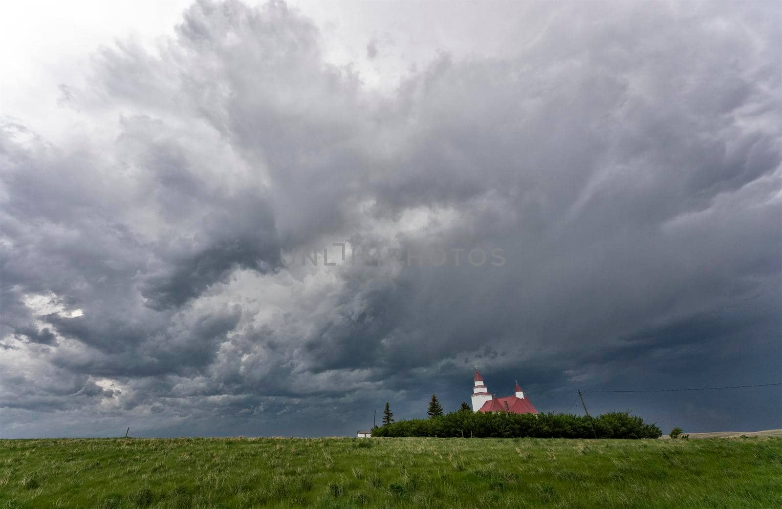 Prairie Storm Clouds in Saskatchewan Canada Rural
