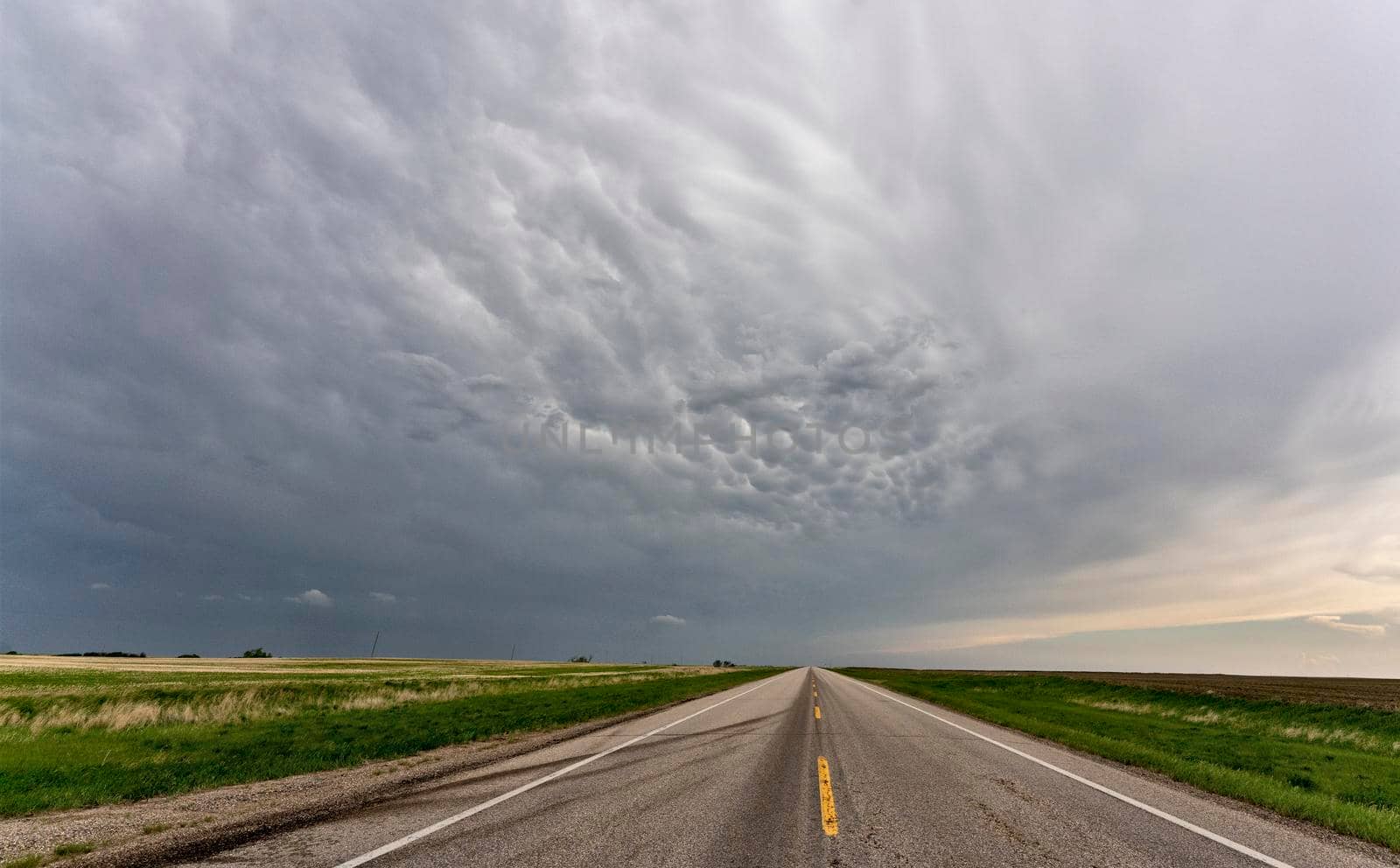 Prairie Storm Clouds in Saskatchewan Canada Rural
