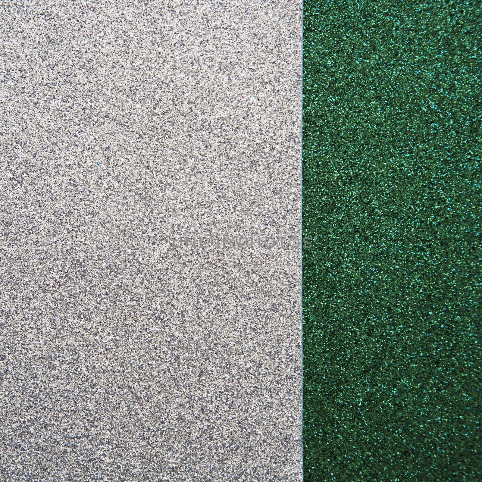 high angle view green grey rug