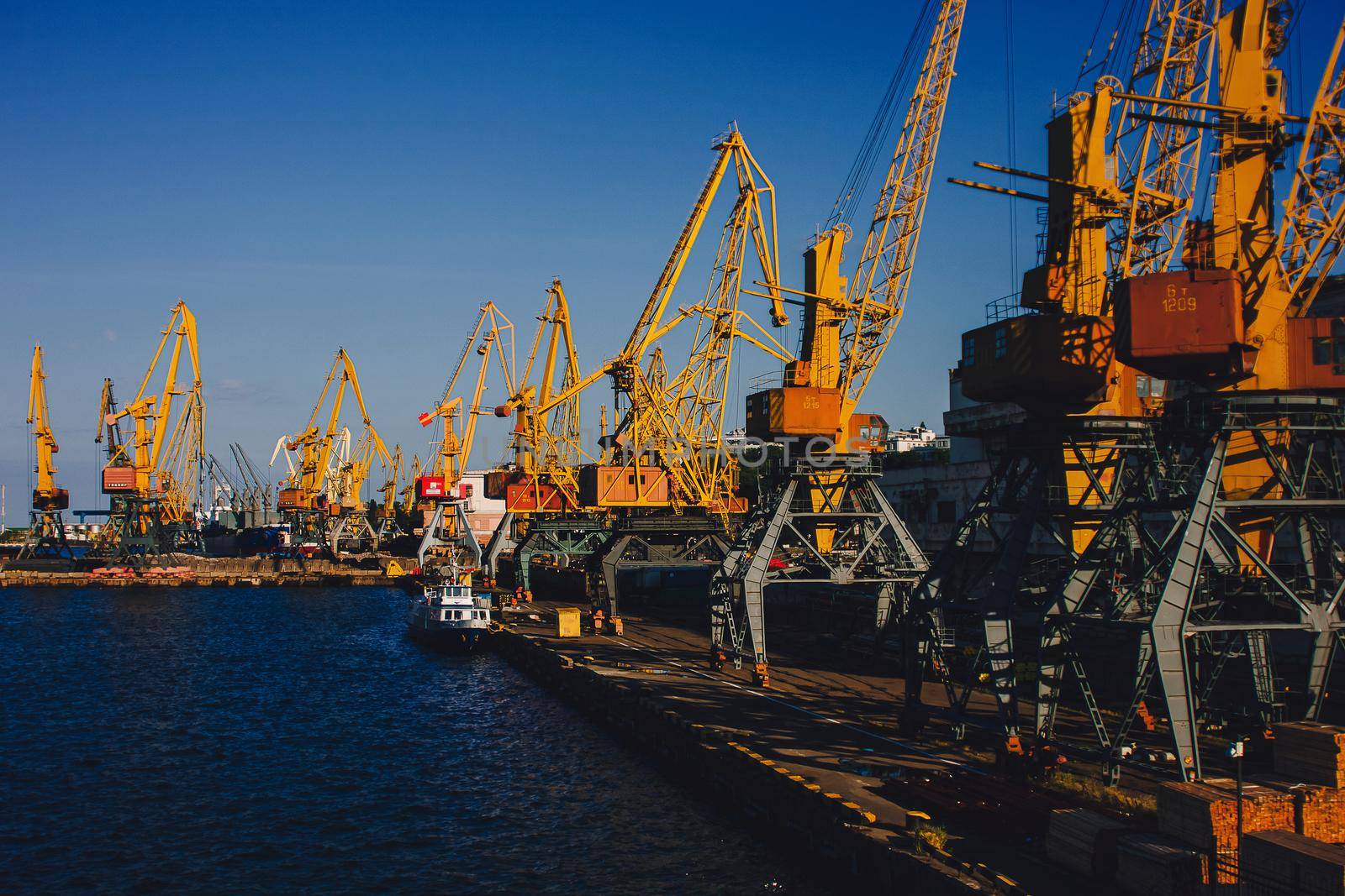 Odessa commercial port . It's the world's busiest port in terms of total shipping tonnage.