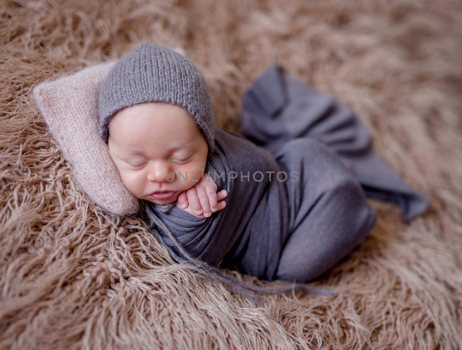 Sleeping newborn baby boy by tan4ikk1