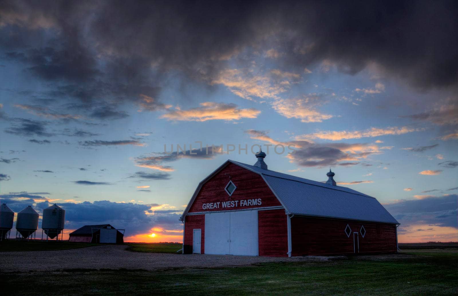 Prairie Storm Clouds in Saskatchewan Canada Rural