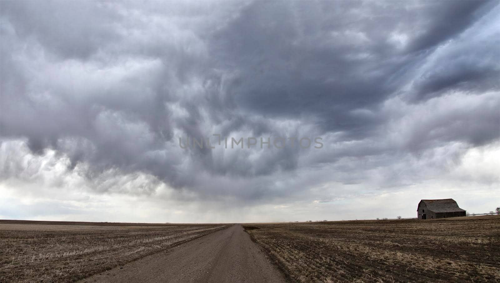 Prairie Storm Clouds in Saskatchewan Canada Rural