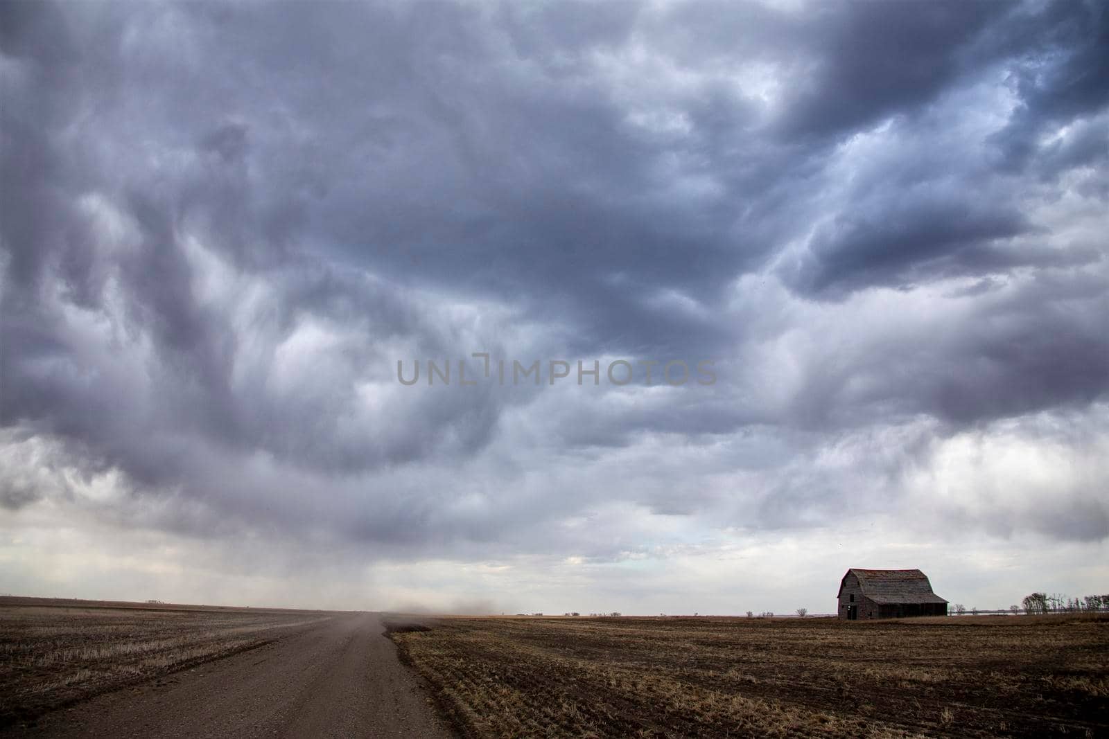 Prairie Storm Clouds in Saskatchewan Canada Rural