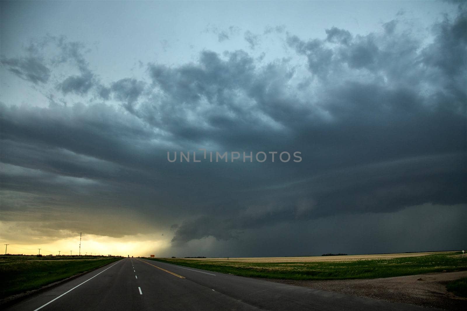 Prairie Storm Clouds in Saskatchewan Canada Rural