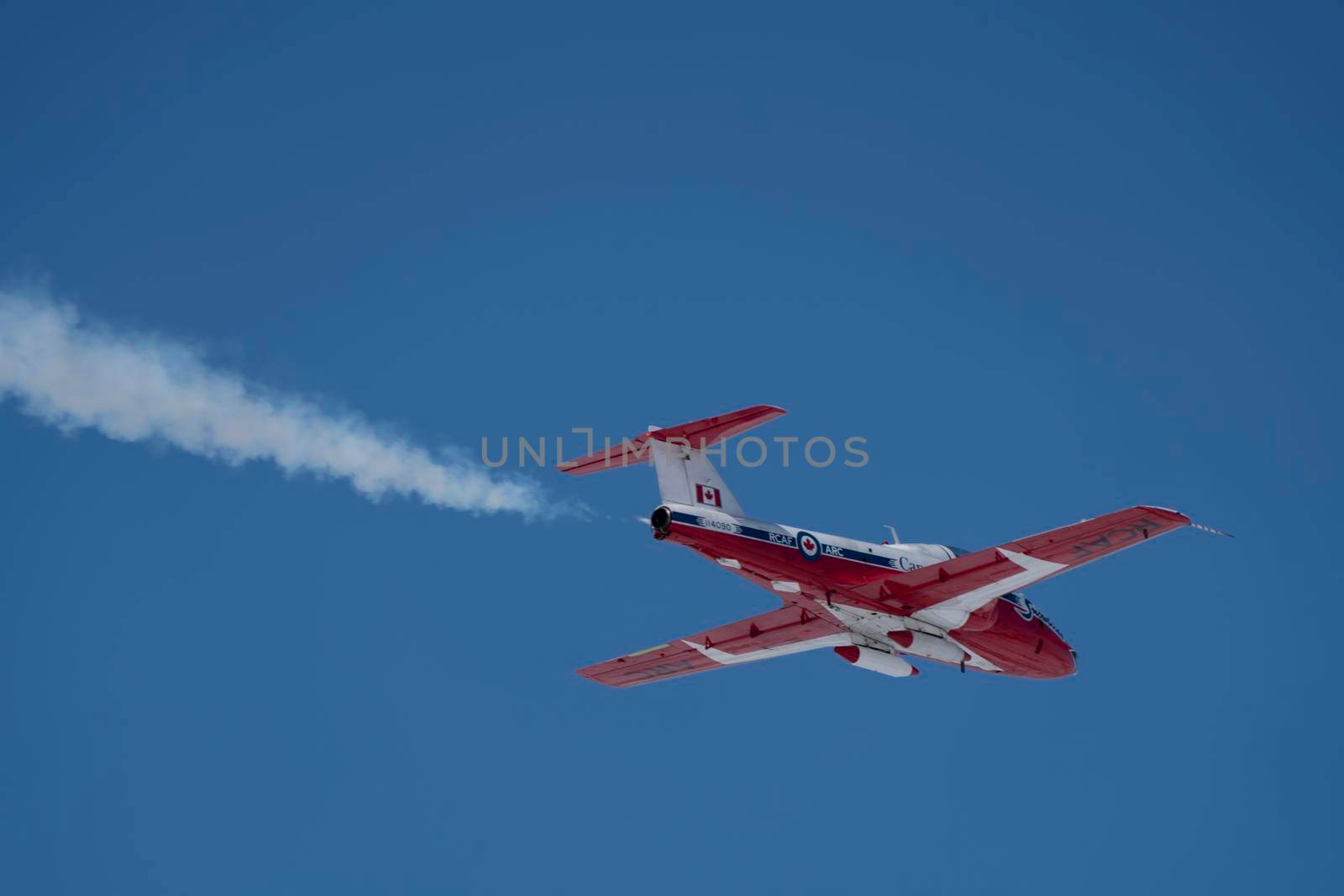 Snowbirds Acrobatic Flight Team flying in Moose Jaw Saskatchewan