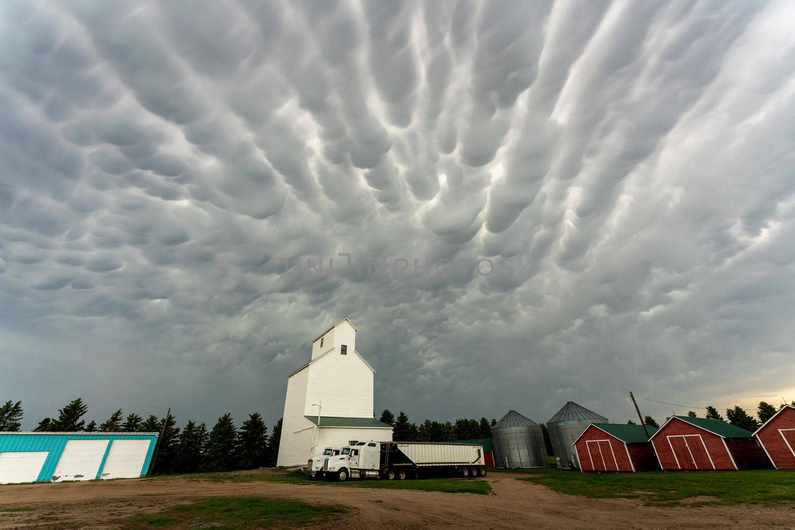 Prairie Storm Clouds in Saskatchewan Canada Rural