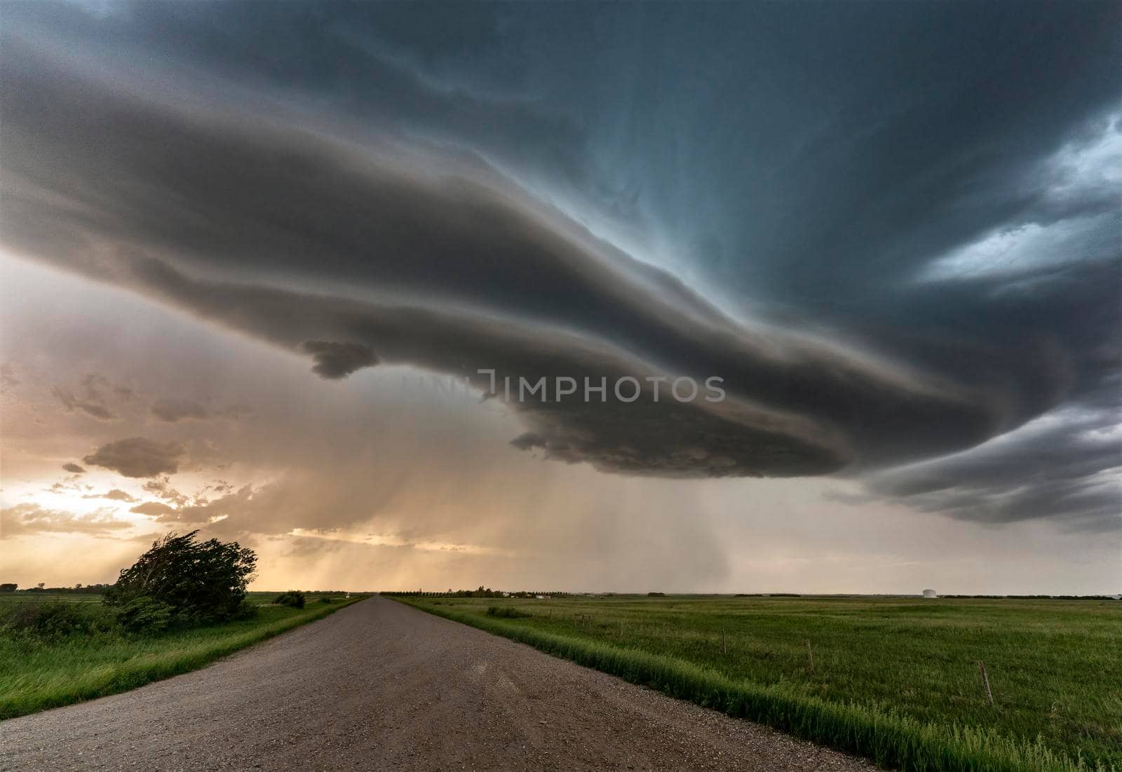 Prairie Storm Clouds in Saskatchewan Canada Rural