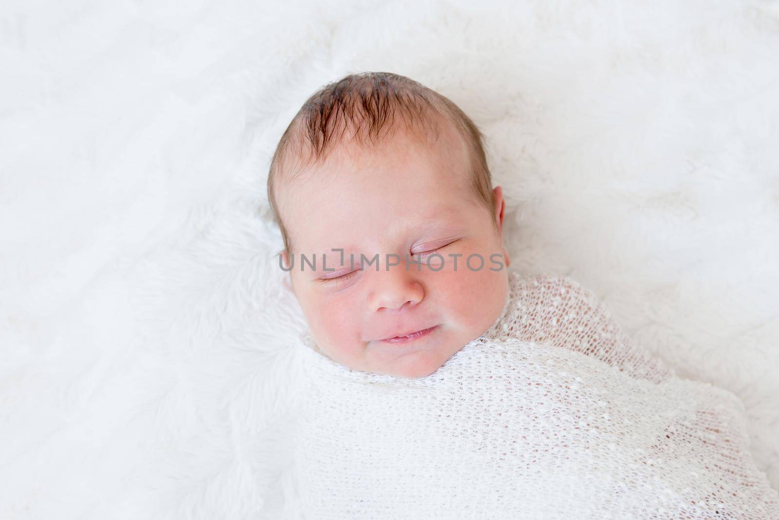 Close-up portrait of newborn baby by tan4ikk1