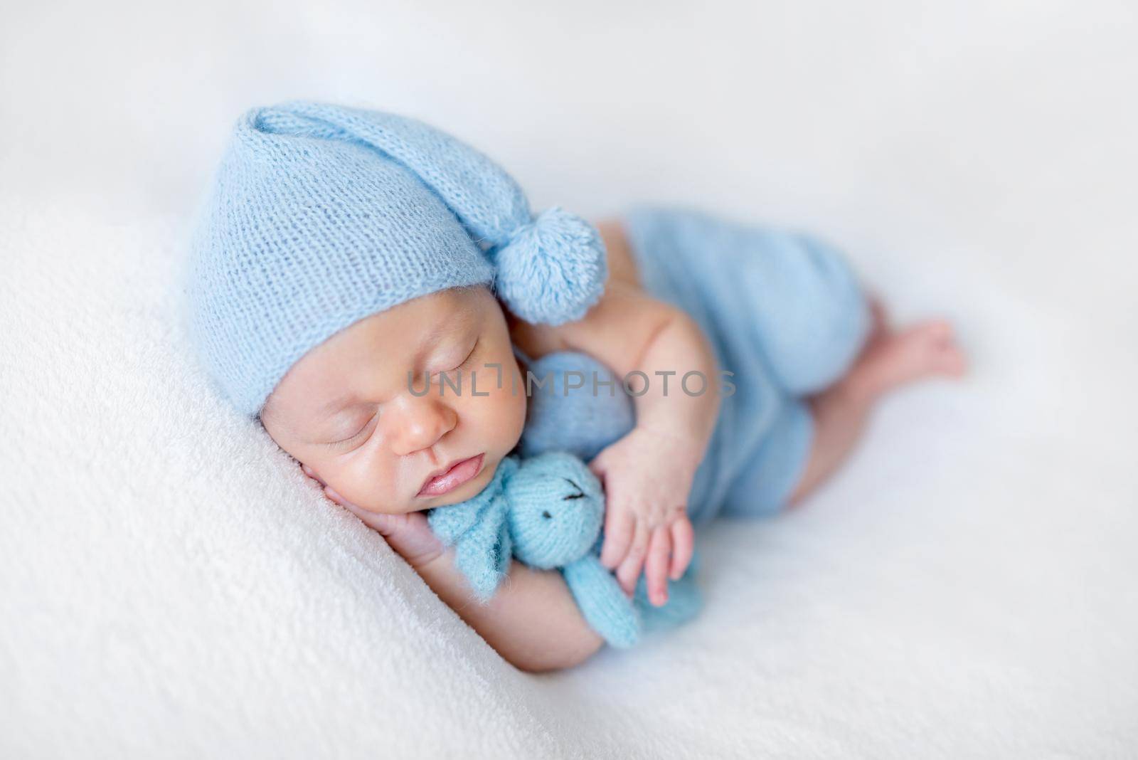 Sleeping newborn baby boy by tan4ikk1