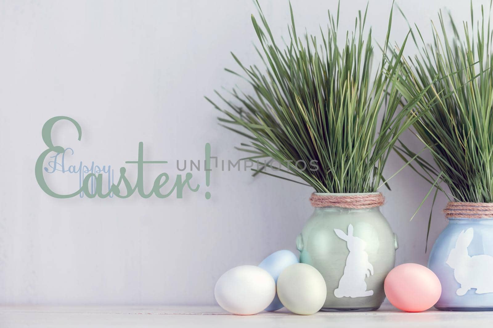 Cute creative photo with easter eggs by vvmich