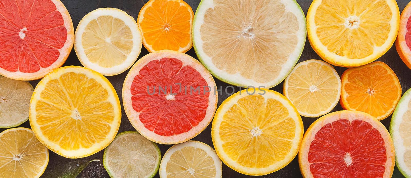 Citrus fruits (orange, lemon, grapefruit, mandarin, lime) by vvmich