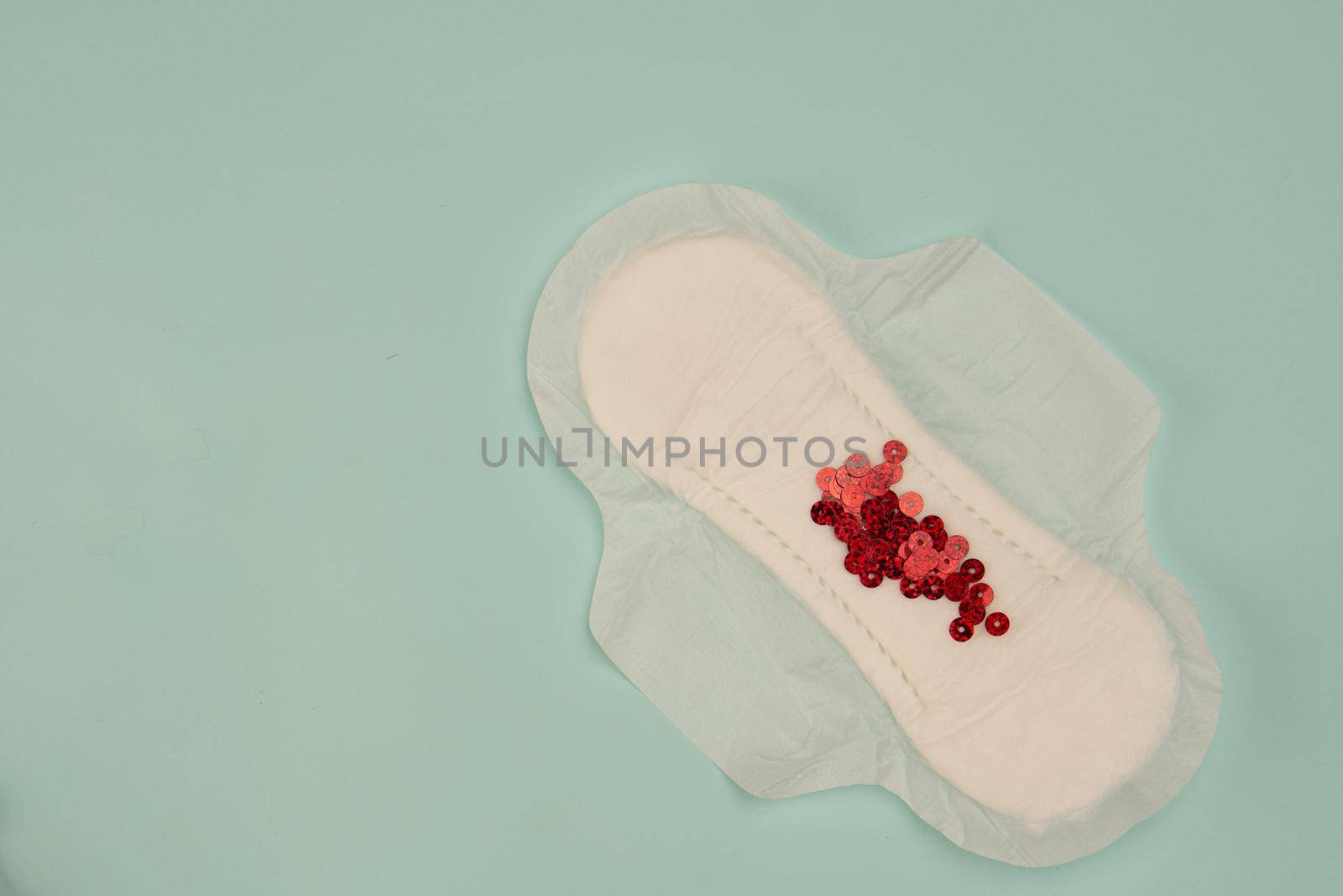 strip blood feminine hygiene menstruation protection top view by Vichizh