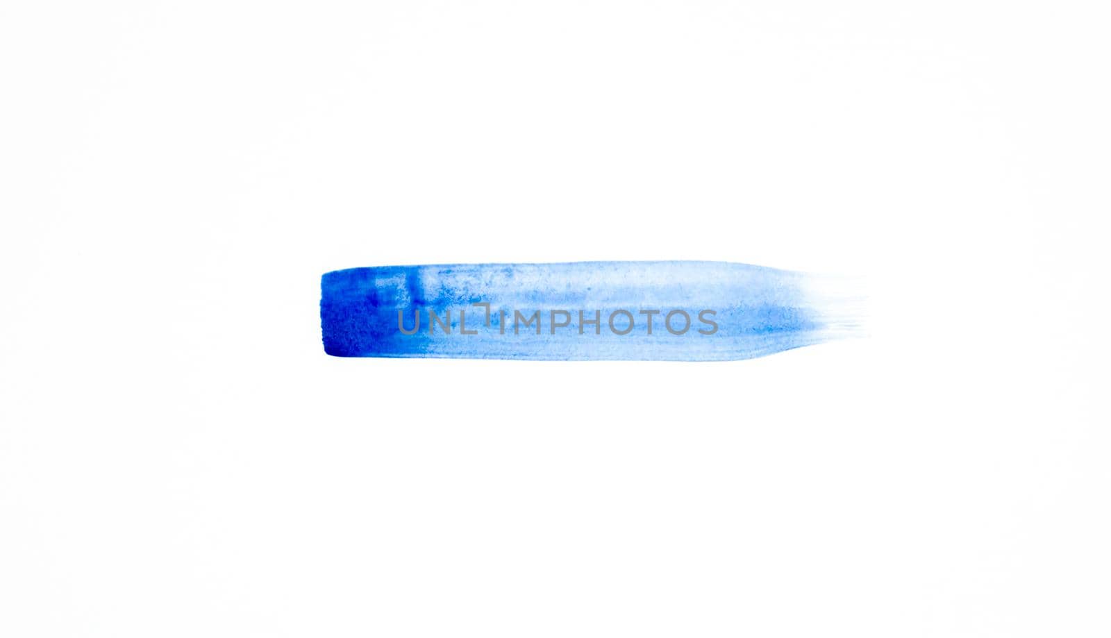 Trendy classic blue smear of acrylic paint isolated on white background by lunarts