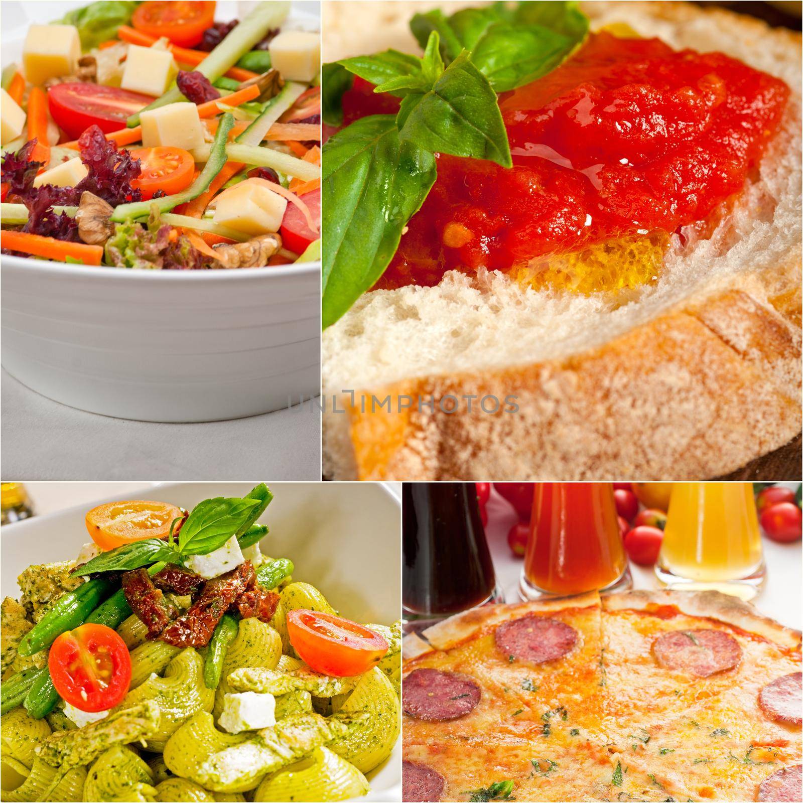 healthy Vegetarian vegan food collage by keko64