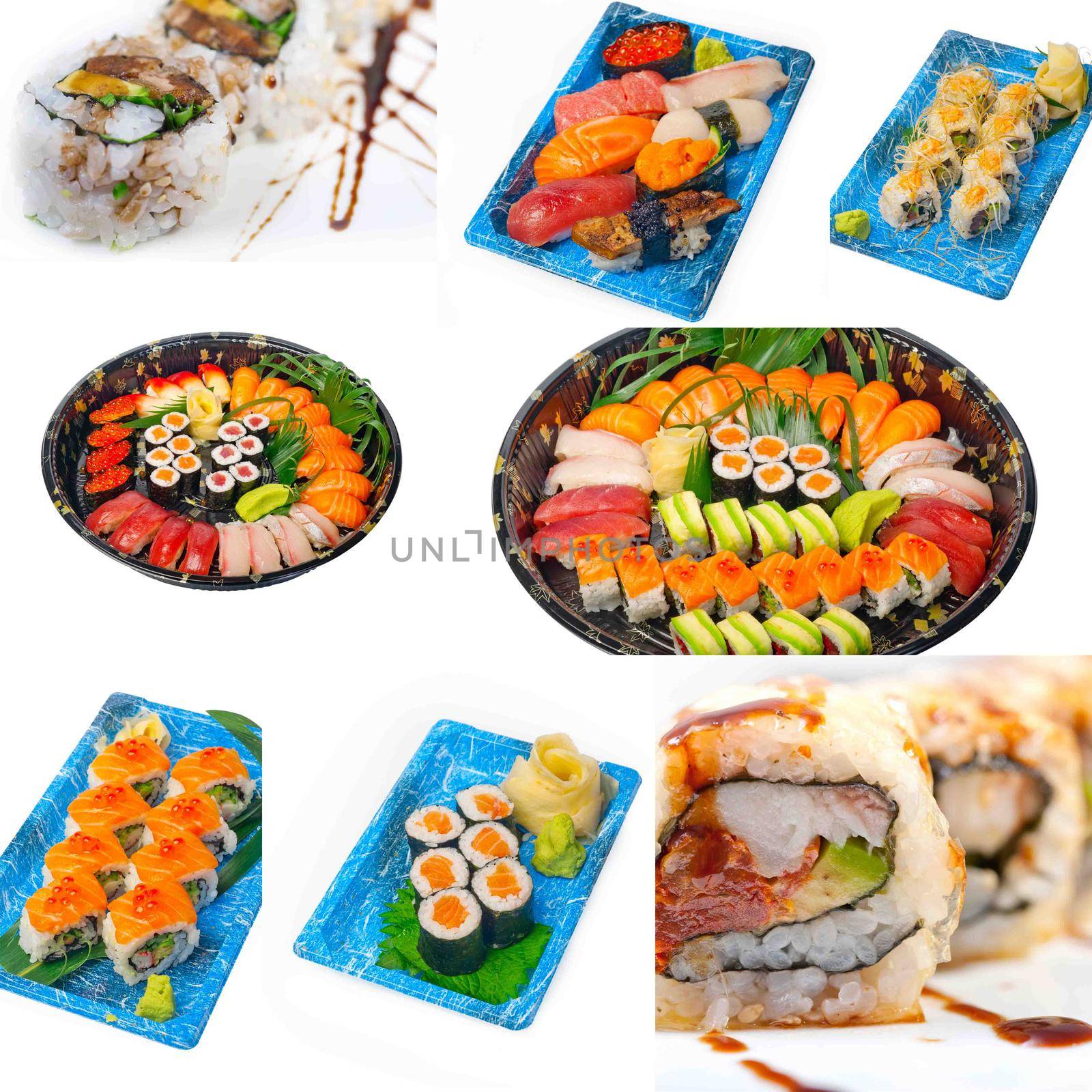 Japanese sushi collage  by keko64