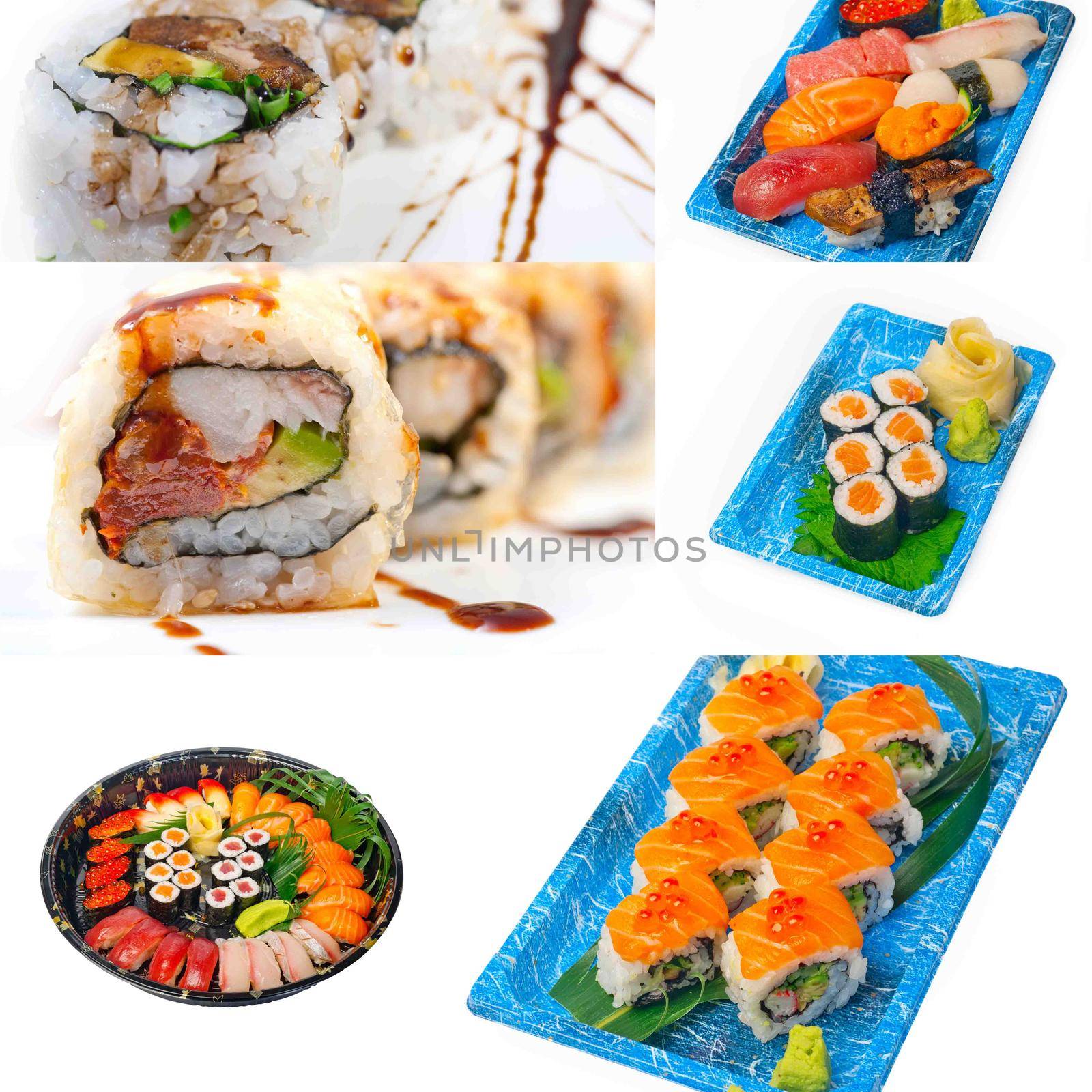 Japanese sushi collage  by keko64