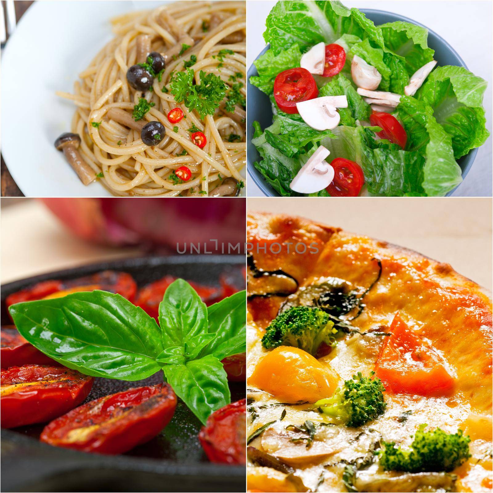 healthy Vegetarian vegan food collage by keko64