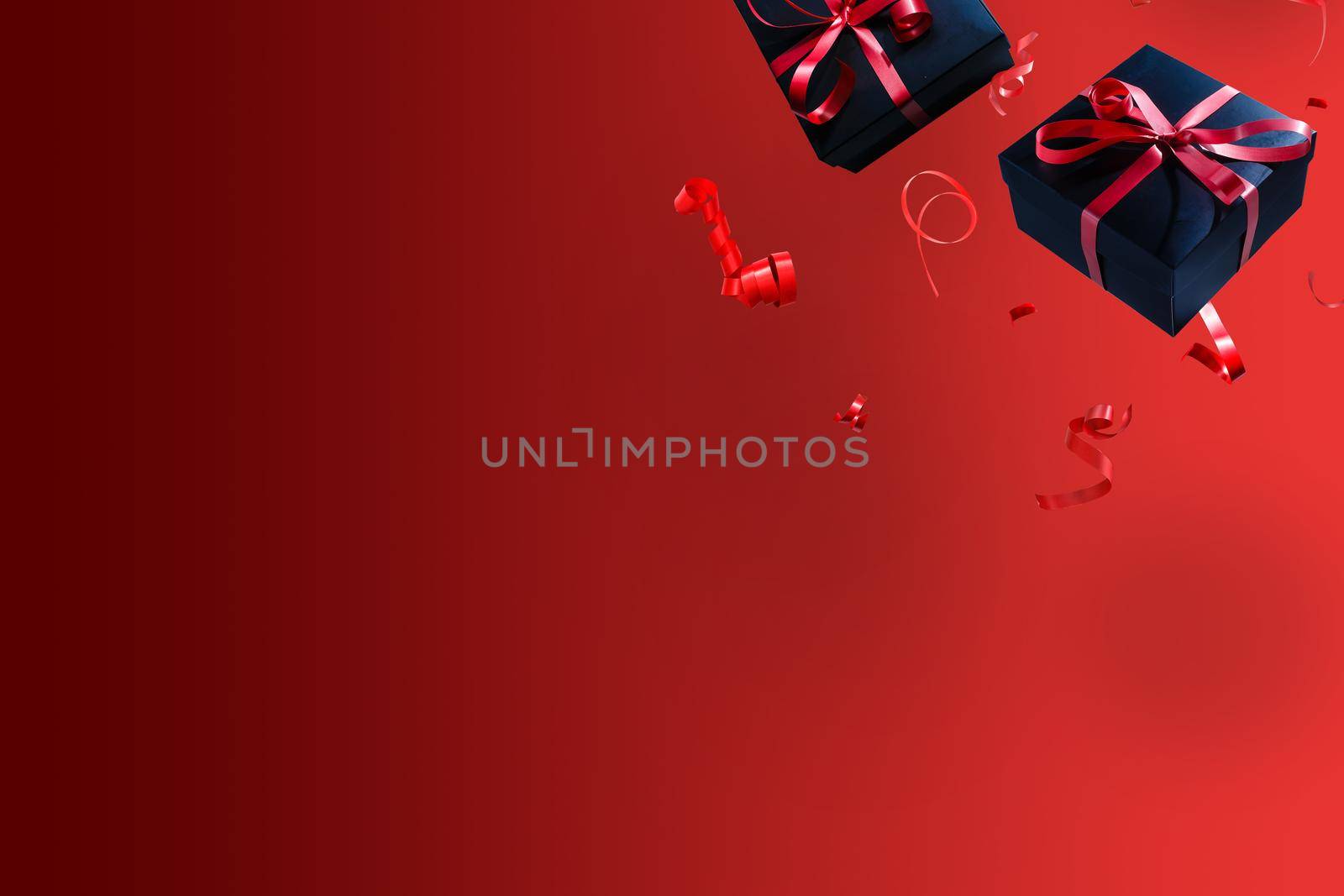 Falling gift box, Valentine's day celebrate red by Andelov13
