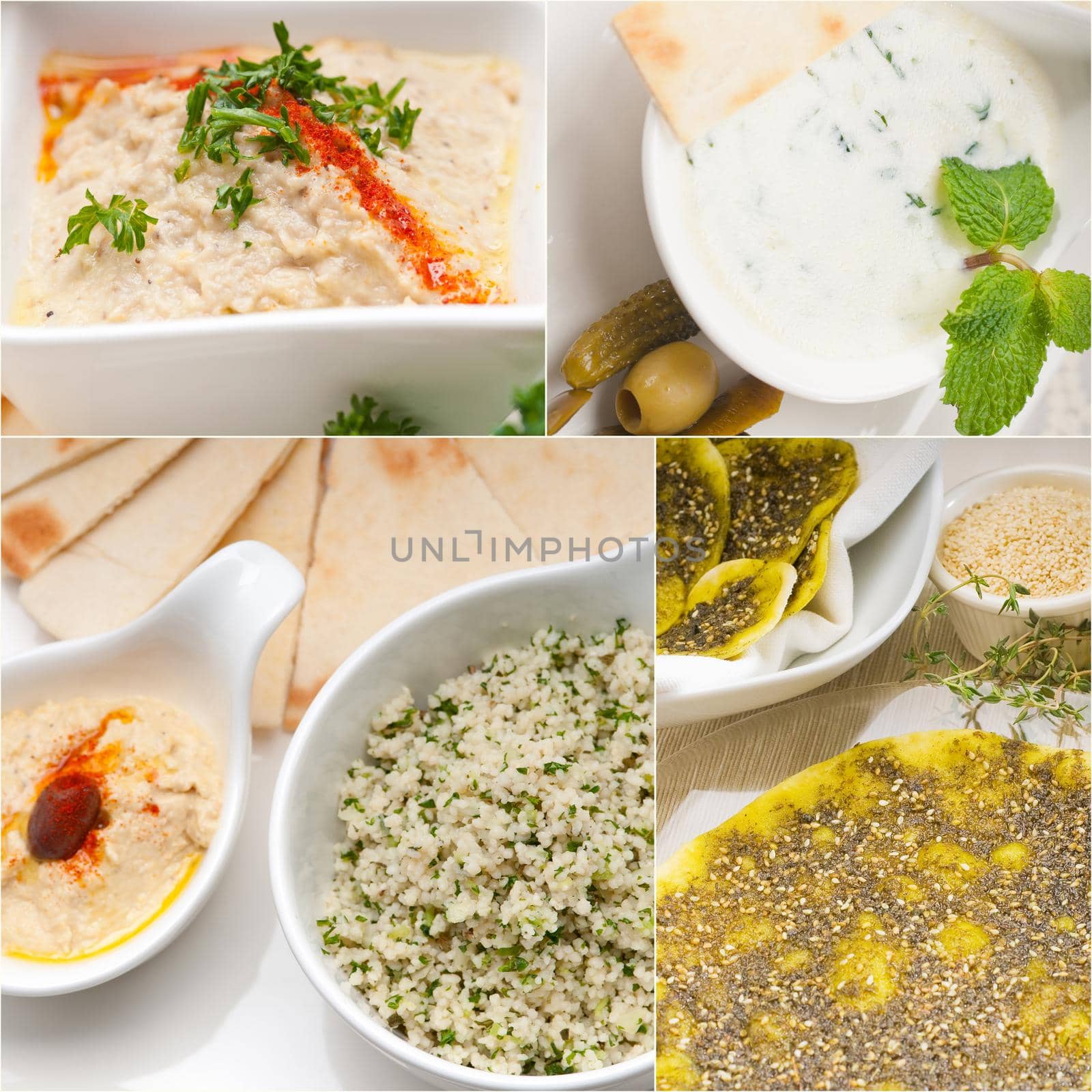 Arab middle eastern food collage  by keko64