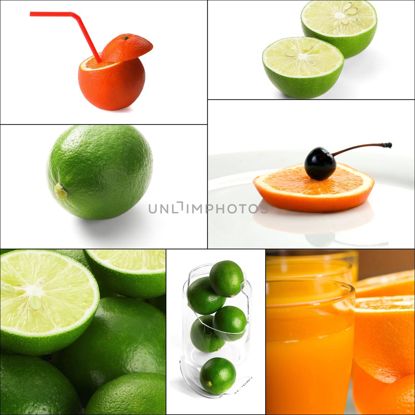 citrus fruits collage by keko64