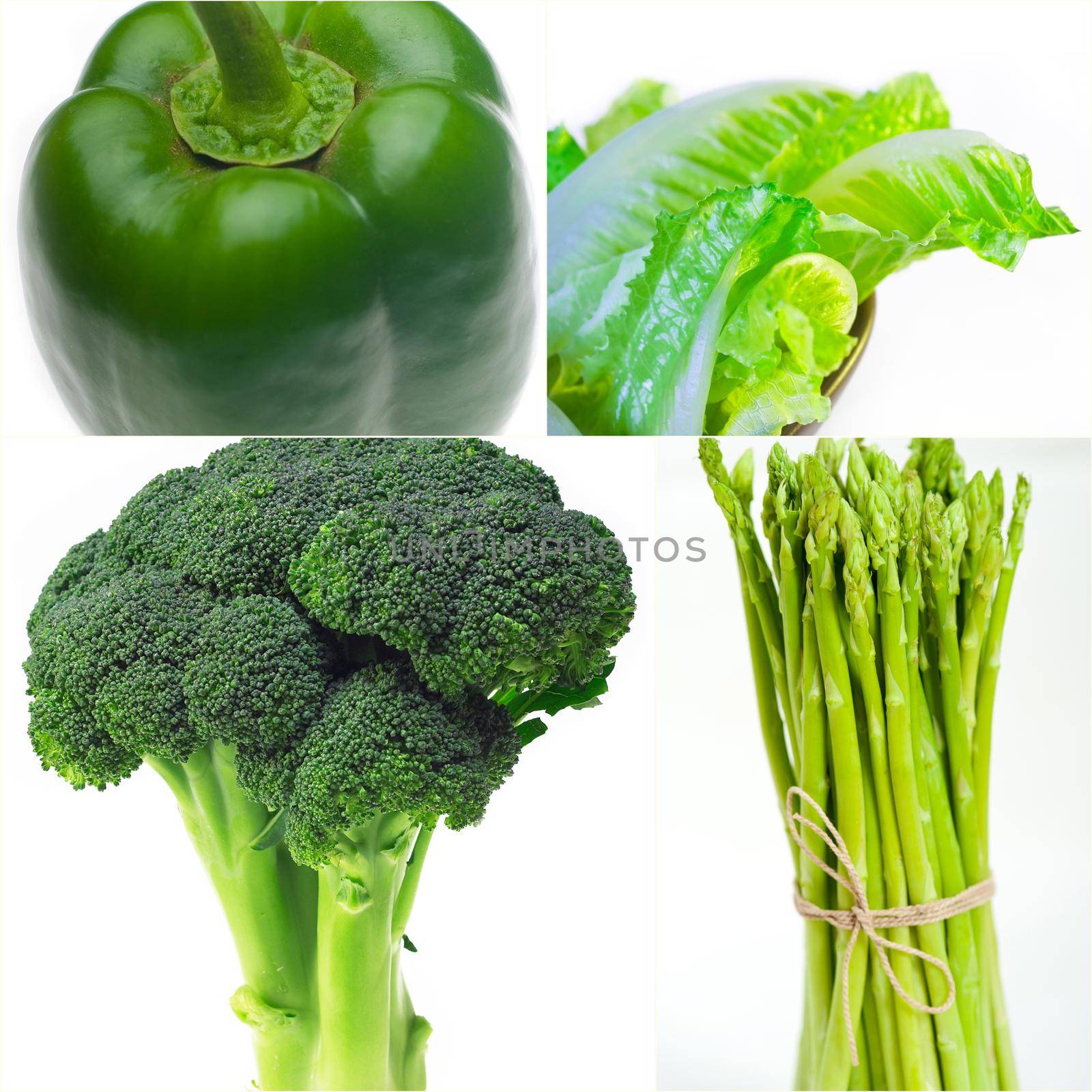 green healthy food collage collection by keko64