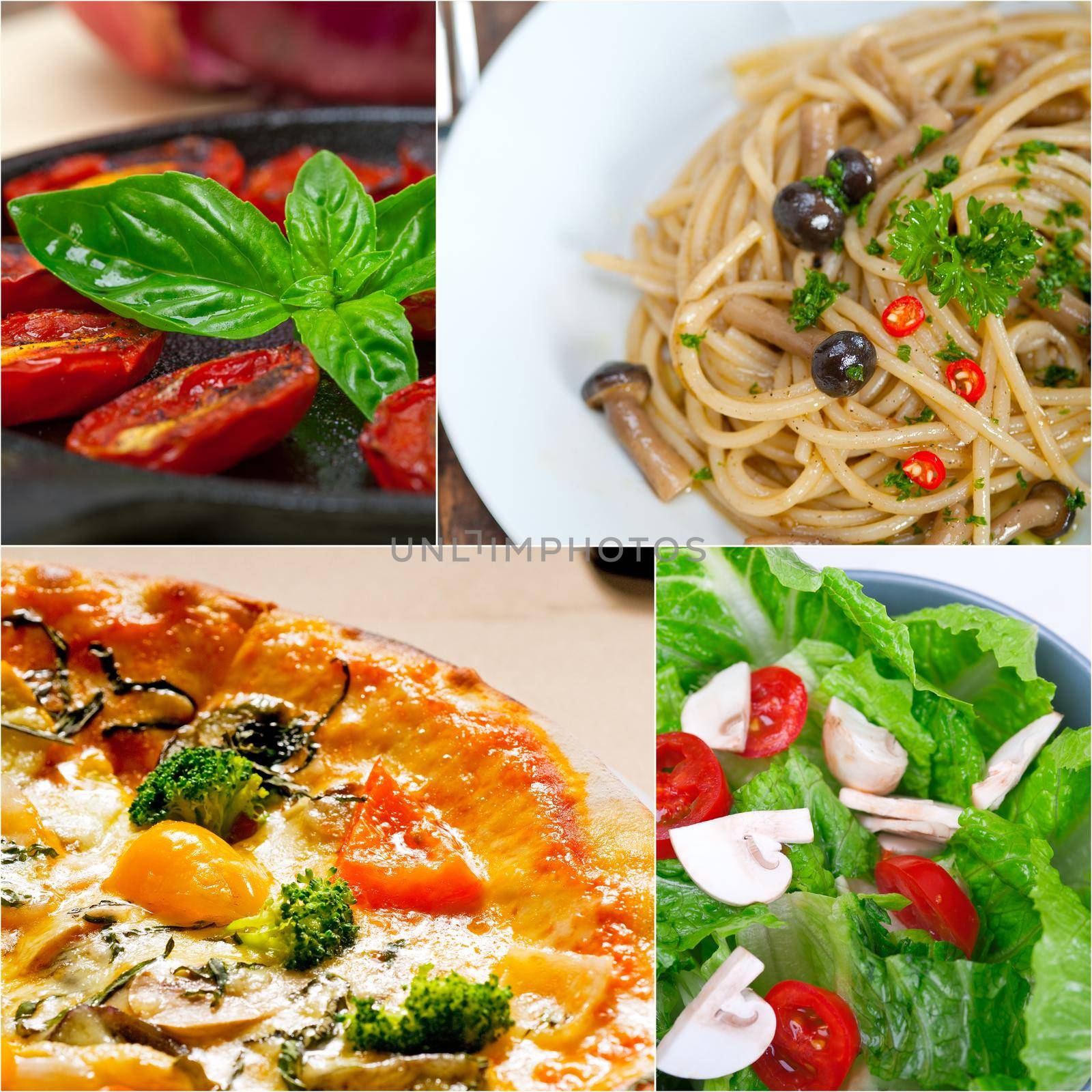 healthy Vegetarian vegan food collage by keko64