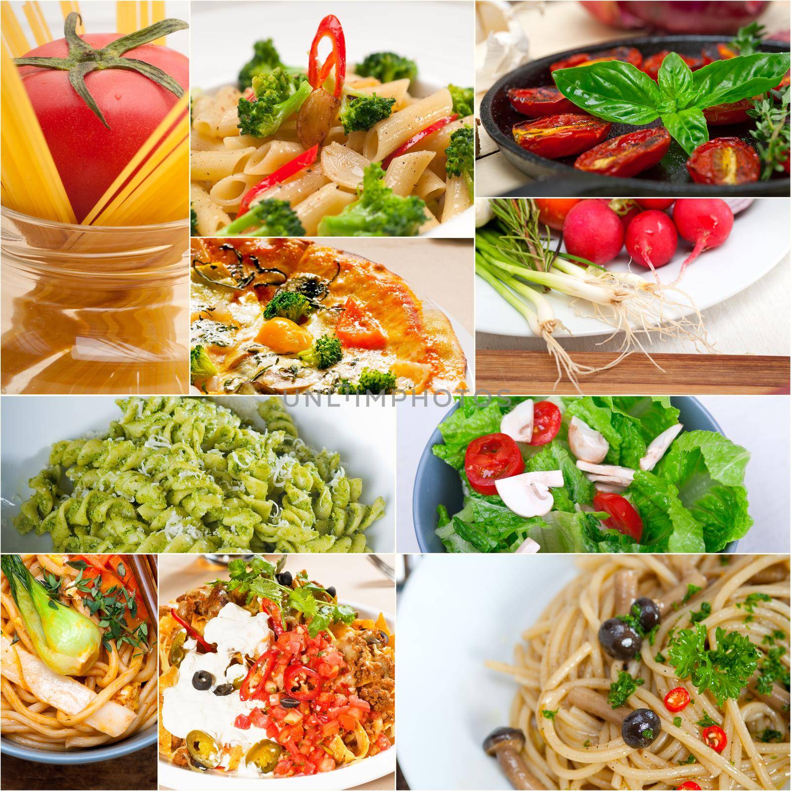 healthy Vegetarian vegan food collage by keko64