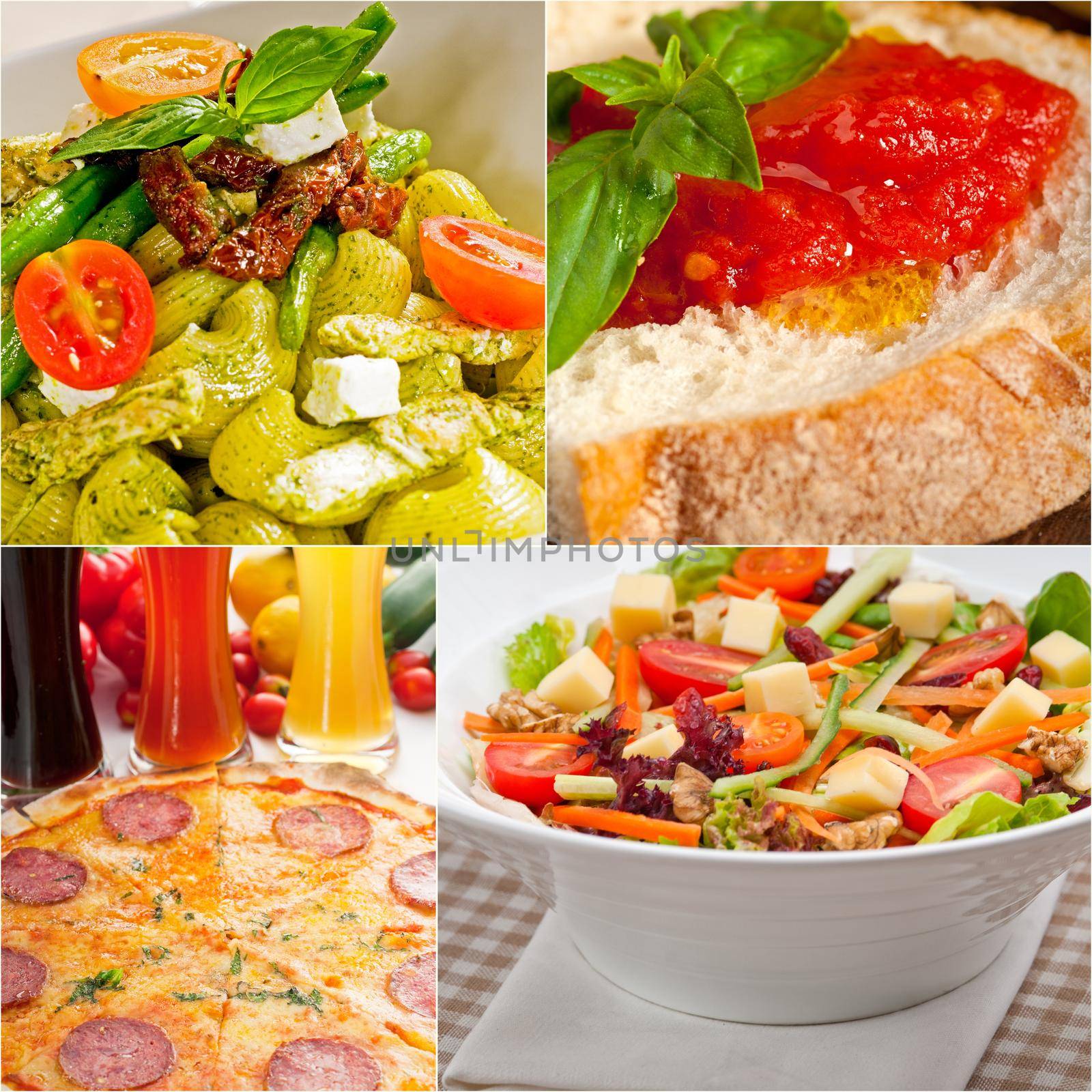 healthy Vegetarian vegan food collage by keko64