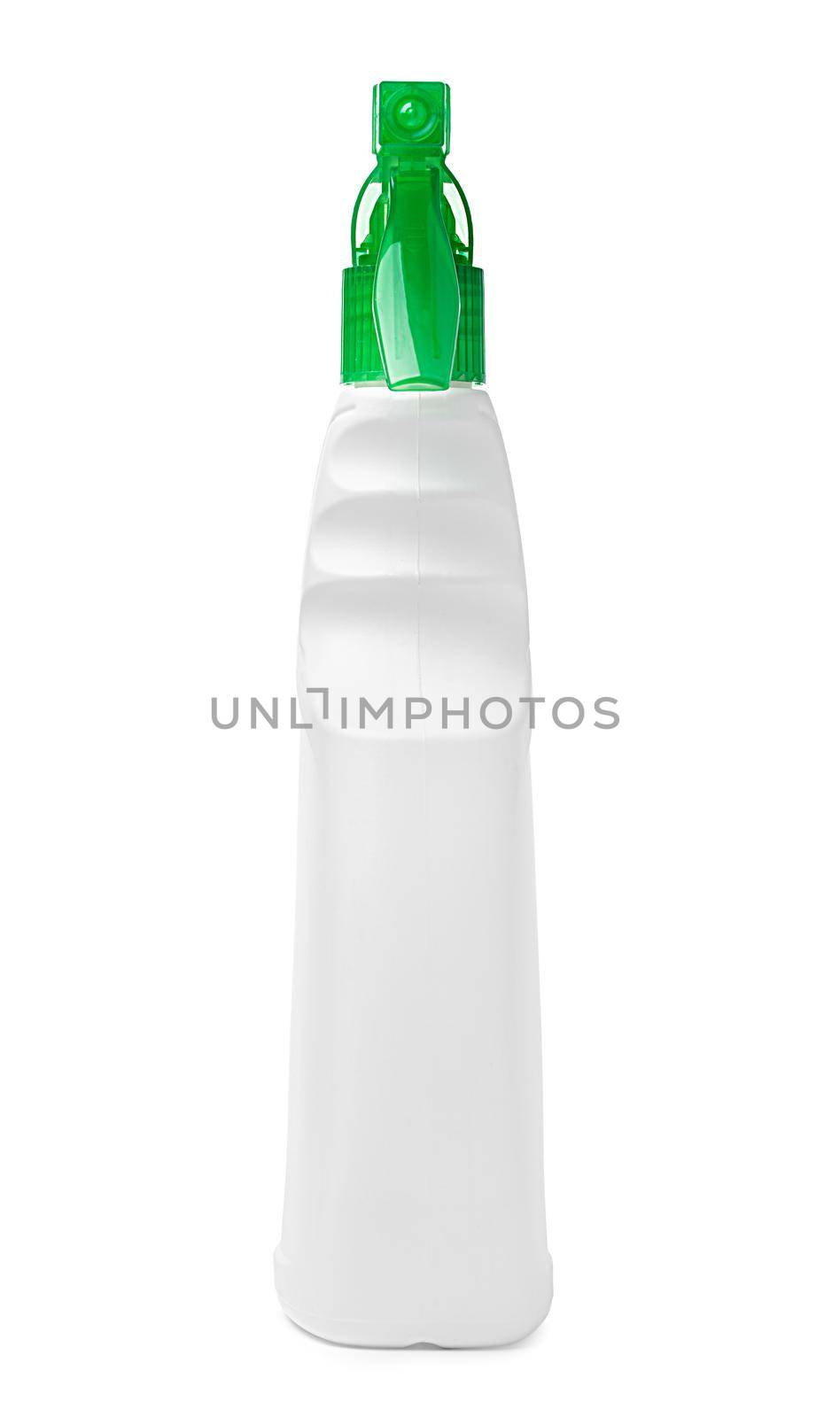 Cleaning spray bottle isolated on white background by Fabrikasimf