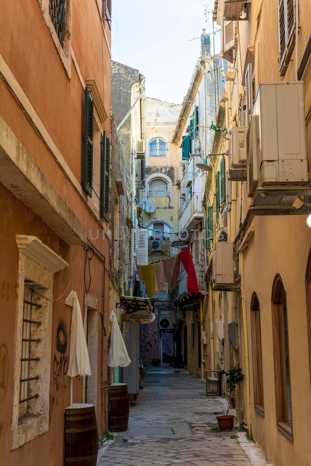 Alleyway in Corfu old town, Greece by ankarb