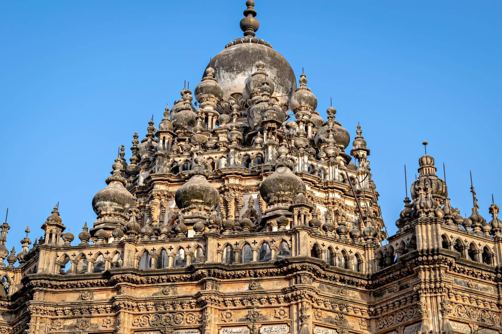 Top dome of Mahabat Maqbara Palace, in Junagadh, India. by lalam