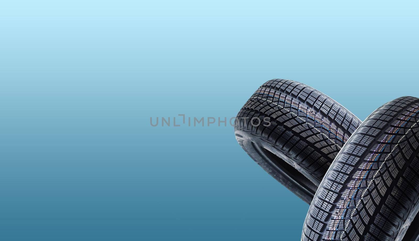 tires on a colored background by Andelov13