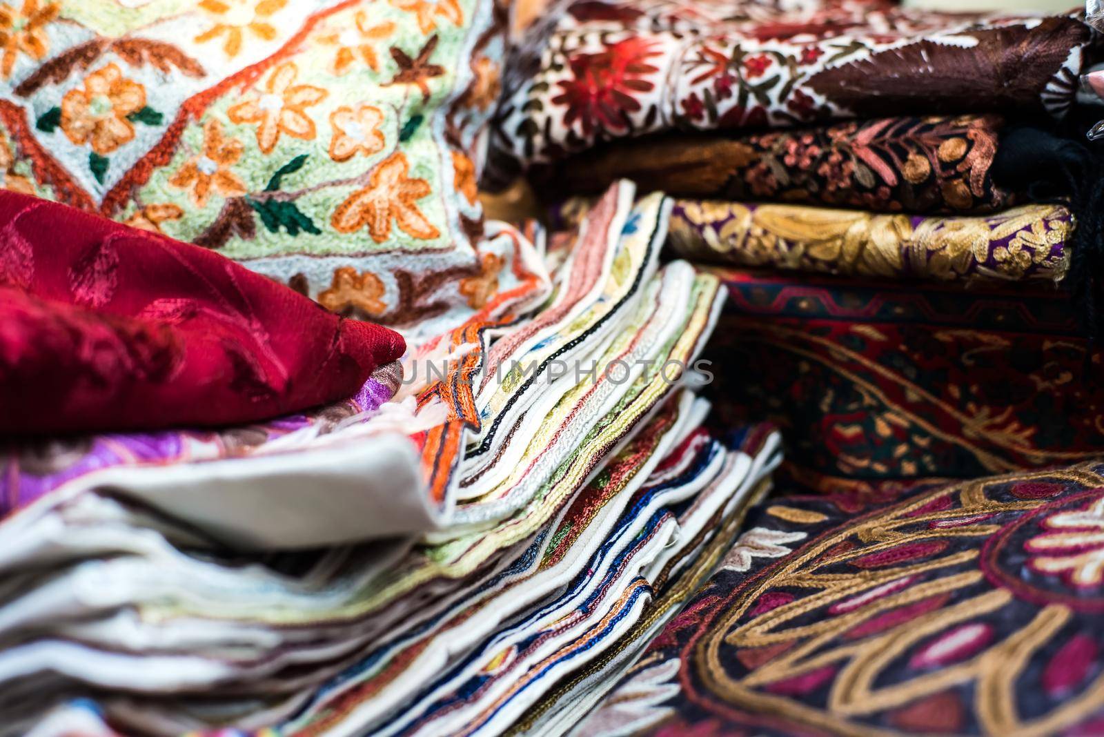 traditional Arab rugs in the market